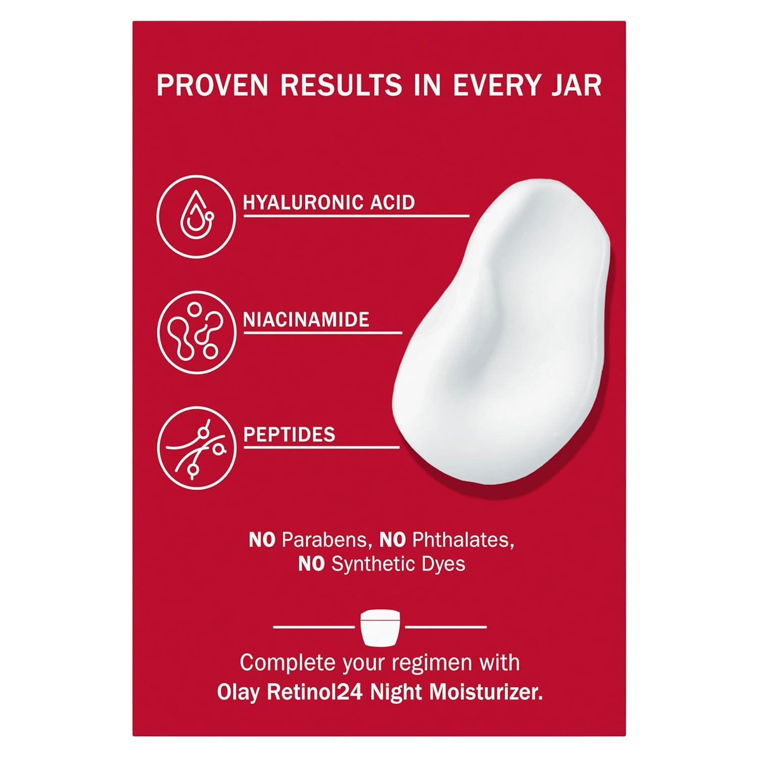imageOlay Hyaluronic Acid Face Mousturizer Plump amp Hydrate FragranceFree Hydrating Gel for Dry Skin Retain amp Replenish Moisture with Niacinamide NonGreasy 2 Oz17 Fl Oz Pack of 1