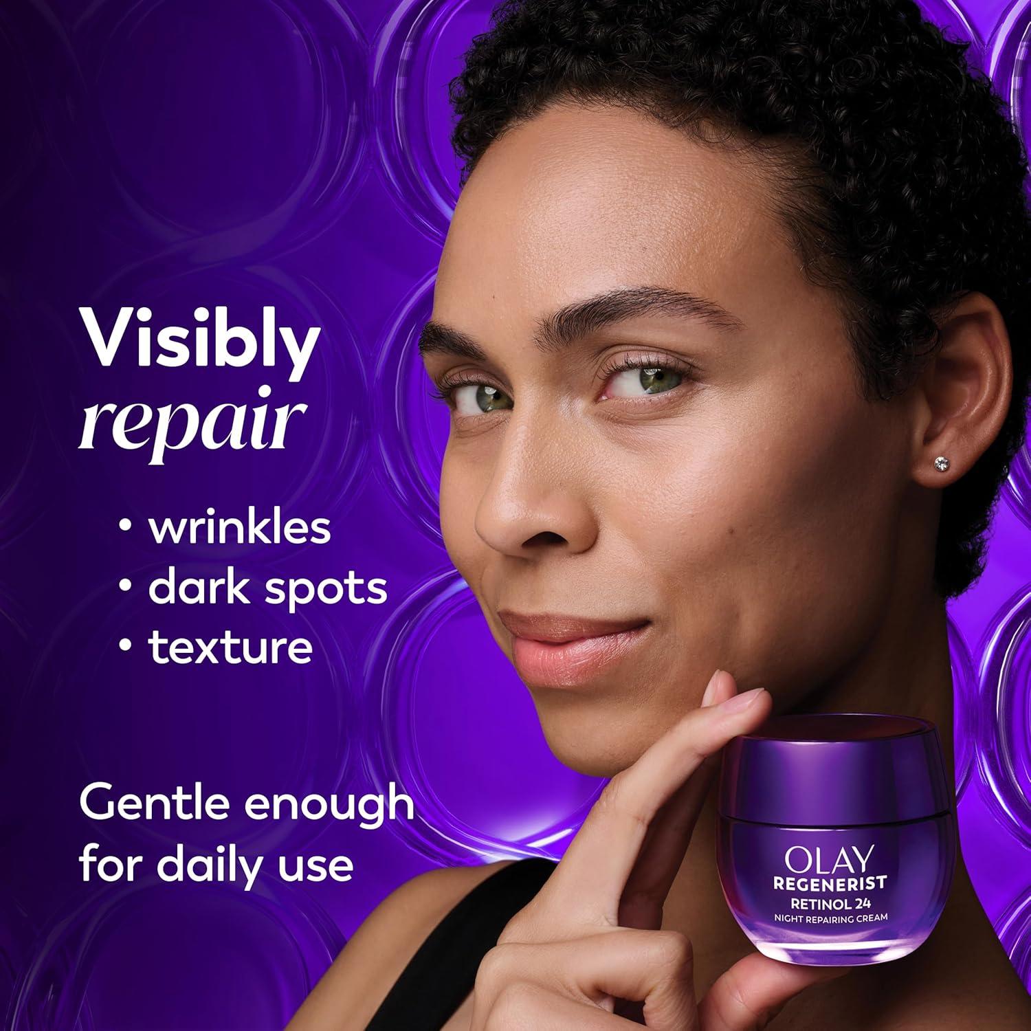 imageOlay Regenerist Radiance Retinol Face Moisturizer Smooth amp Renew Cream for Women FragranceFree AntiAging AntiWrinkle Tightening amp Brightening 2 Oz17 Fl Oz Pack of 1