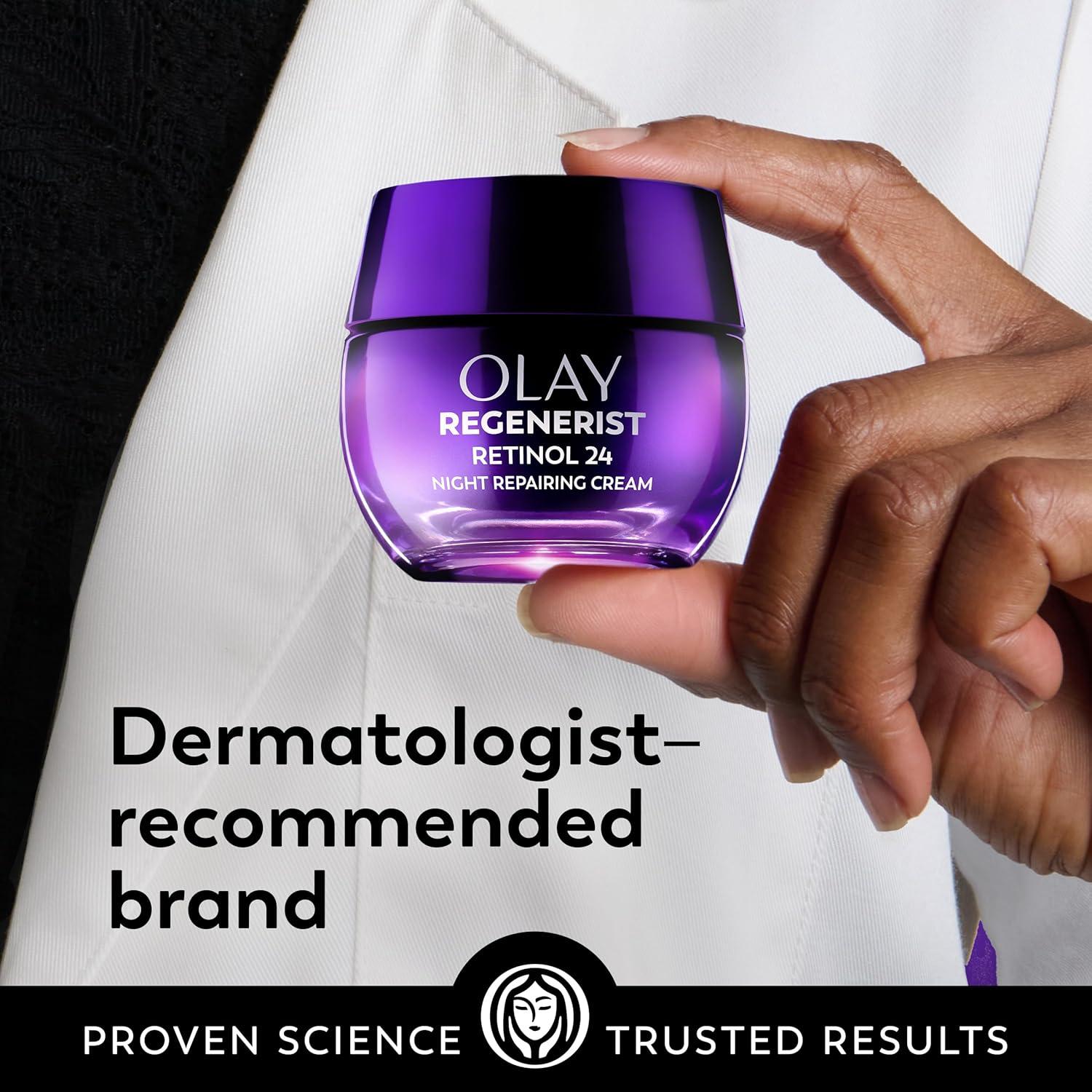 imageOlay Regenerist Radiance Retinol Face Moisturizer Smooth amp Renew Cream for Women FragranceFree AntiAging AntiWrinkle Tightening amp Brightening 2 Oz17 Fl Oz Pack of 1