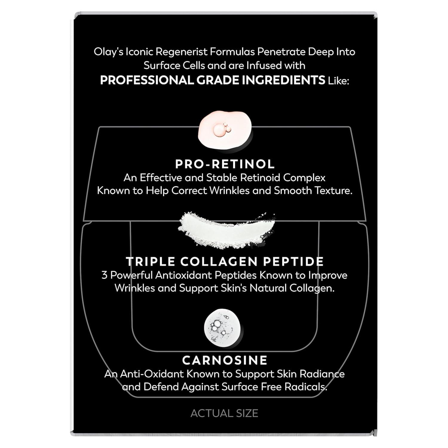 imageOlay Regenerist Radiance Retinol Face Moisturizer Smooth amp Renew Cream for Women FragranceFree AntiAging AntiWrinkle Tightening amp Brightening 2 Oz17 Fl Oz Pack of 1