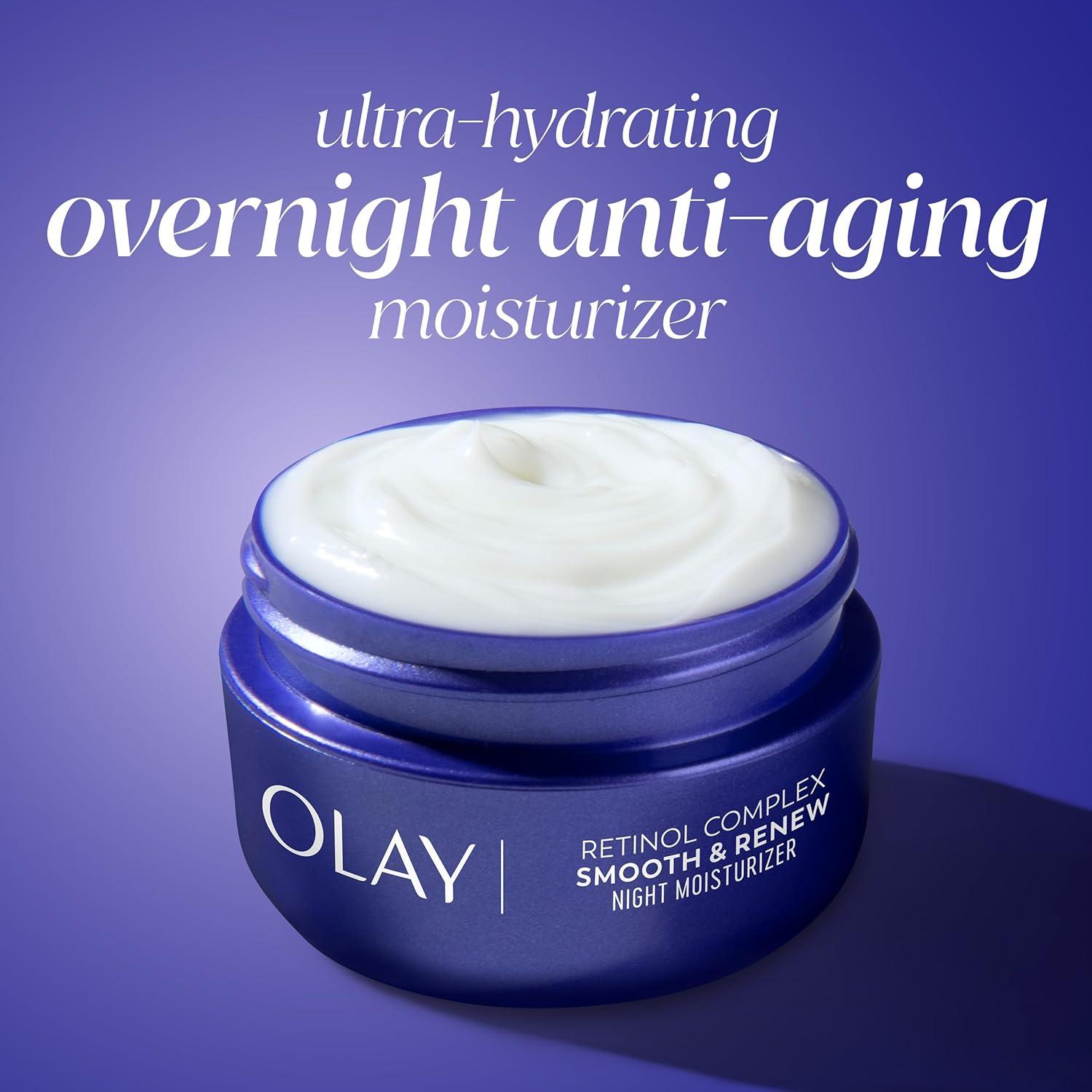imageOlay Regenerist Radiance Retinol Face Moisturizer Smooth amp Renew Cream for Women FragranceFree AntiAging AntiWrinkle Tightening amp Brightening 2 Oz2 Ounce Pack of 2