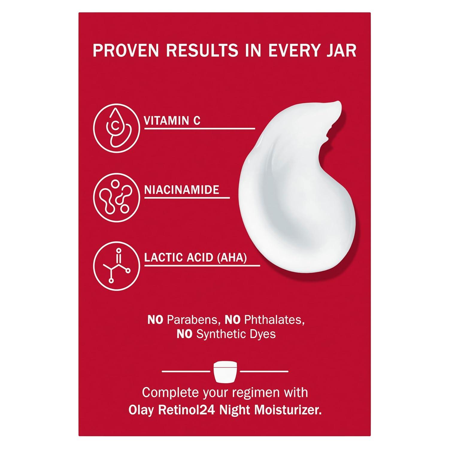 imageOlay Regenerist Radiance Vitamin C Face Moisturizer Bright amp Even Lightweight Cream for Women Brightens Hydrates Evens Tone Texture for Glowing Skin 2 Oz17 Fl Oz