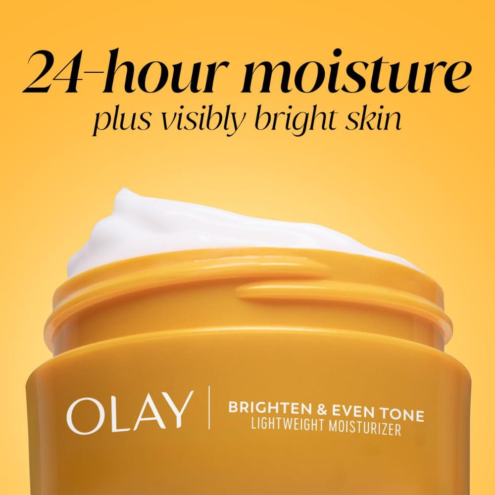 imageOlay Regenerist Radiance Vitamin C Face Moisturizer Bright amp Even Lightweight Cream for Women Brightens Hydrates Evens Tone Texture for Glowing Skin 2 Oz20 Fl Oz
