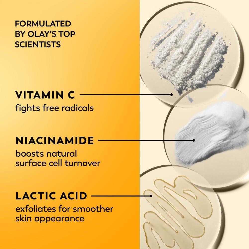 imageOlay Regenerist Radiance Vitamin C Face Moisturizer Bright amp Even Lightweight Cream for Women Brightens Hydrates Evens Tone Texture for Glowing Skin 2 Oz20 Fl Oz