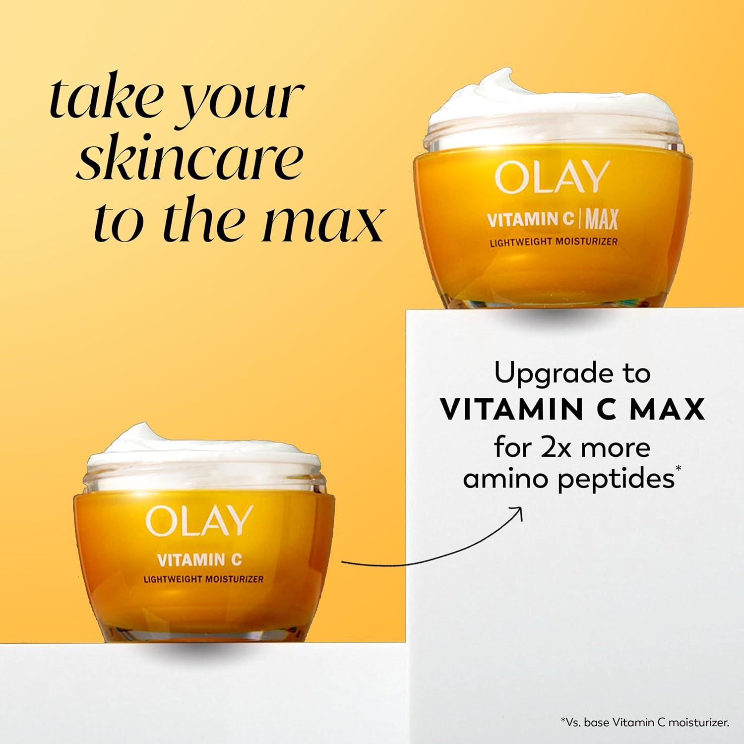 imageOlay Regenerist Radiance Vitamin C Face Moisturizer Bright amp Even Lightweight Cream for Women Brightens Hydrates Evens Tone Texture for Glowing Skin 2 Oz17 Fl Oz