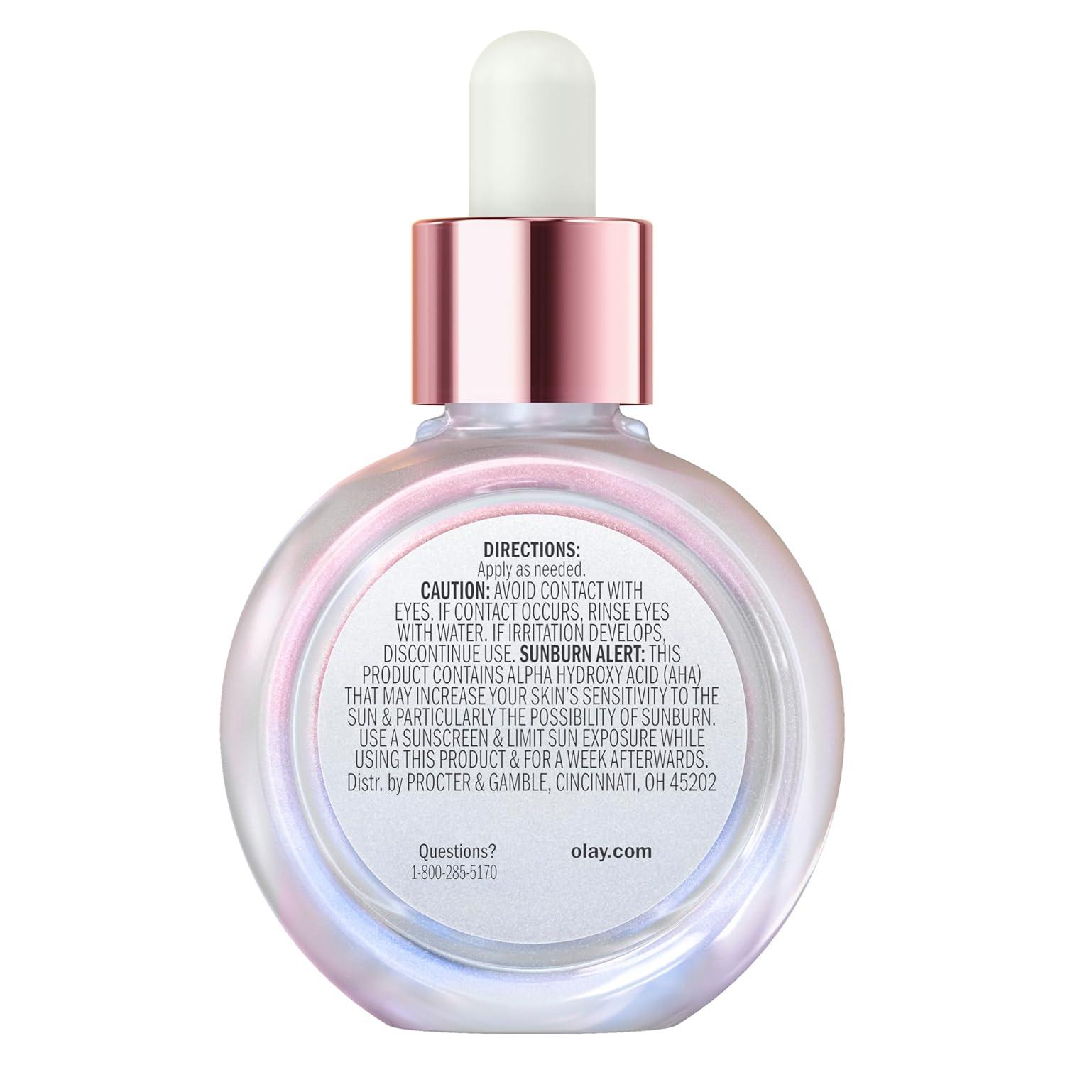 imageOlay Super Serum Glow Serum for Face Activated Niacinamide Vitamin C amp E Collagen Peptide AHA 5in1 Benefits Brightens Hydrates Smooths Firms Evens Tone Proactive AntiAging 10 Oz1 Fl Oz Pack of 1