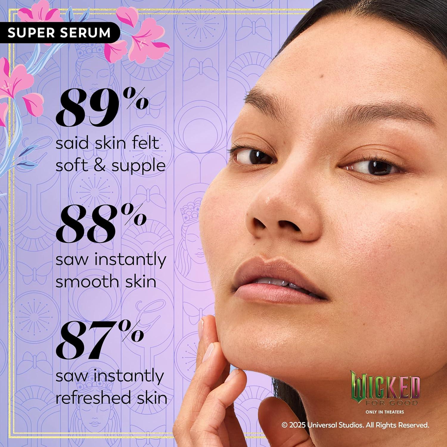 imageOlay Super Serum Trial Size Niacinamide Vitamin C amp E Collagen Peptide AHA 5in1 Skin Care Benefits Healthy Glow Brightening Hydrating Smoothing Firming Evens Tone AntiAging 04 OzWicked Bundle Super Serum Face Cleansing Melts