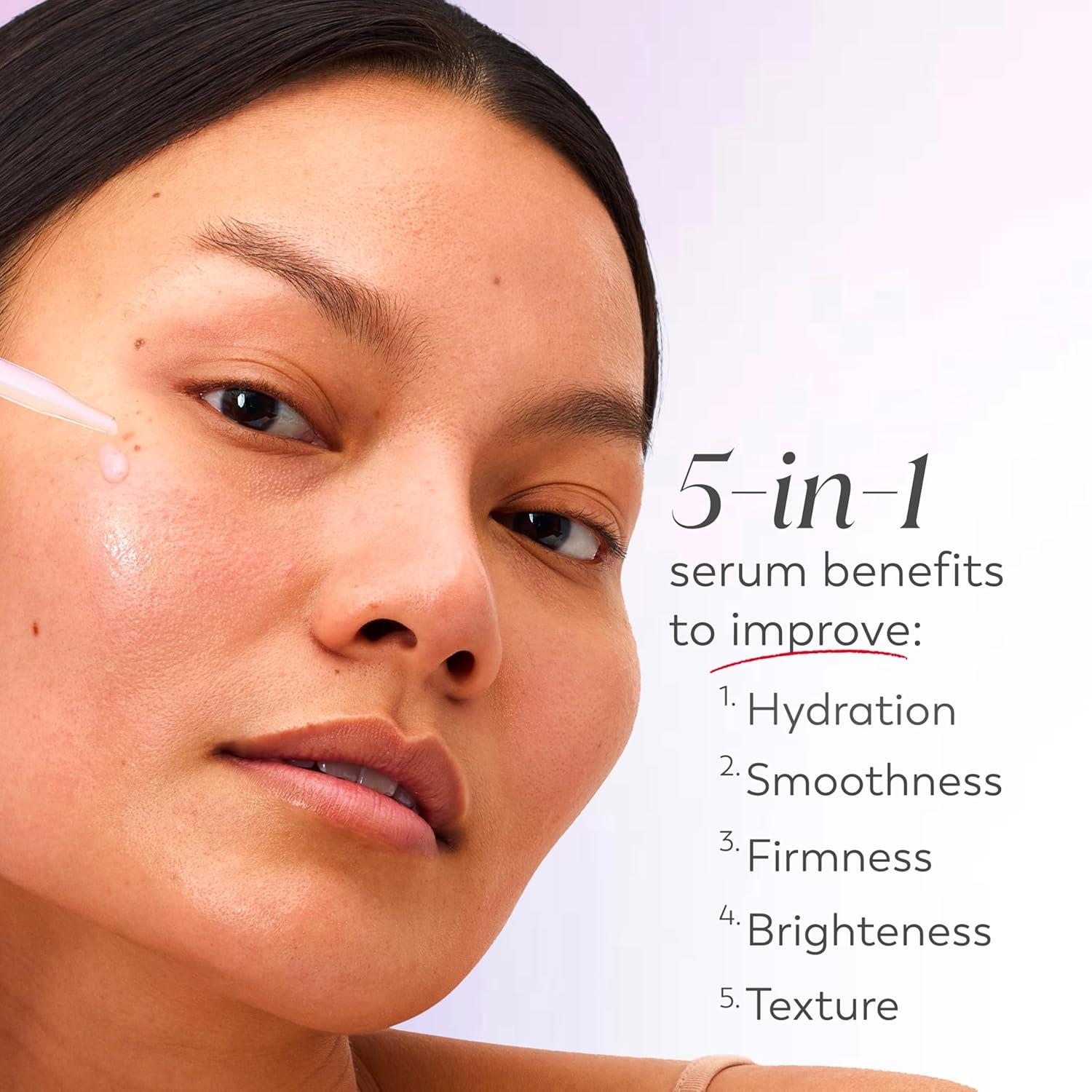 imageOlay Super Serum Trial Size Niacinamide Vitamin C amp E Collagen Peptide AHA 5in1 Skin Care Benefits Healthy Glow Brightening Hydrating Smoothing Firming Evens Tone AntiAging 04 OzSuper Serum