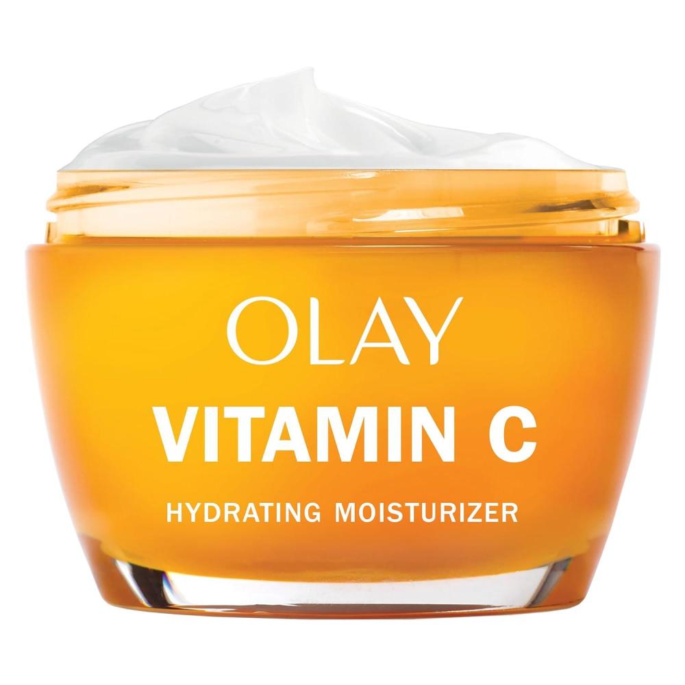 imageOlay Regenerist Radiance Vitamin C Face Moisturizer Bright amp Even Lightweight Cream for Women Brightens Hydrates Evens Tone Texture for Glowing Skin 2 Oz17 Fl Oz