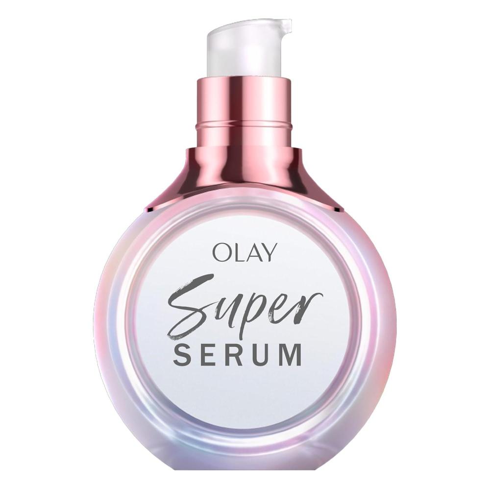 imageOlay Super Serum Trial Size Niacinamide Vitamin C amp E Collagen Peptide AHA 5in1 Skin Care Benefits Healthy Glow Brightening Hydrating Smoothing Firming Evens Tone AntiAging 04 OzSuper Serum