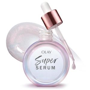 Olay Super Serum – Glow Serum for Face – Activated Niacinamide, Vitamin C & E, Collagen Peptide, AHA – 5-in-1 Benefits – Brightens, Hydrates, Smooths, Firms, Evens Tone, Proactive Anti-Aging, 1.0 Oz(1 Fl Oz (Pack of 1))