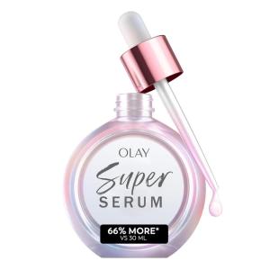 Olay Super Serum – Glow Serum for Face – Activated Niacinamide, Vitamin C & E, Collagen Peptide, AHA – 5-in-1 Benefits – Brightens, Hydrates, Smooths, Firms, Evens Tone, Proactive Anti-Aging, 1.0 Oz(1.7 Fl Oz (Pack of 1))