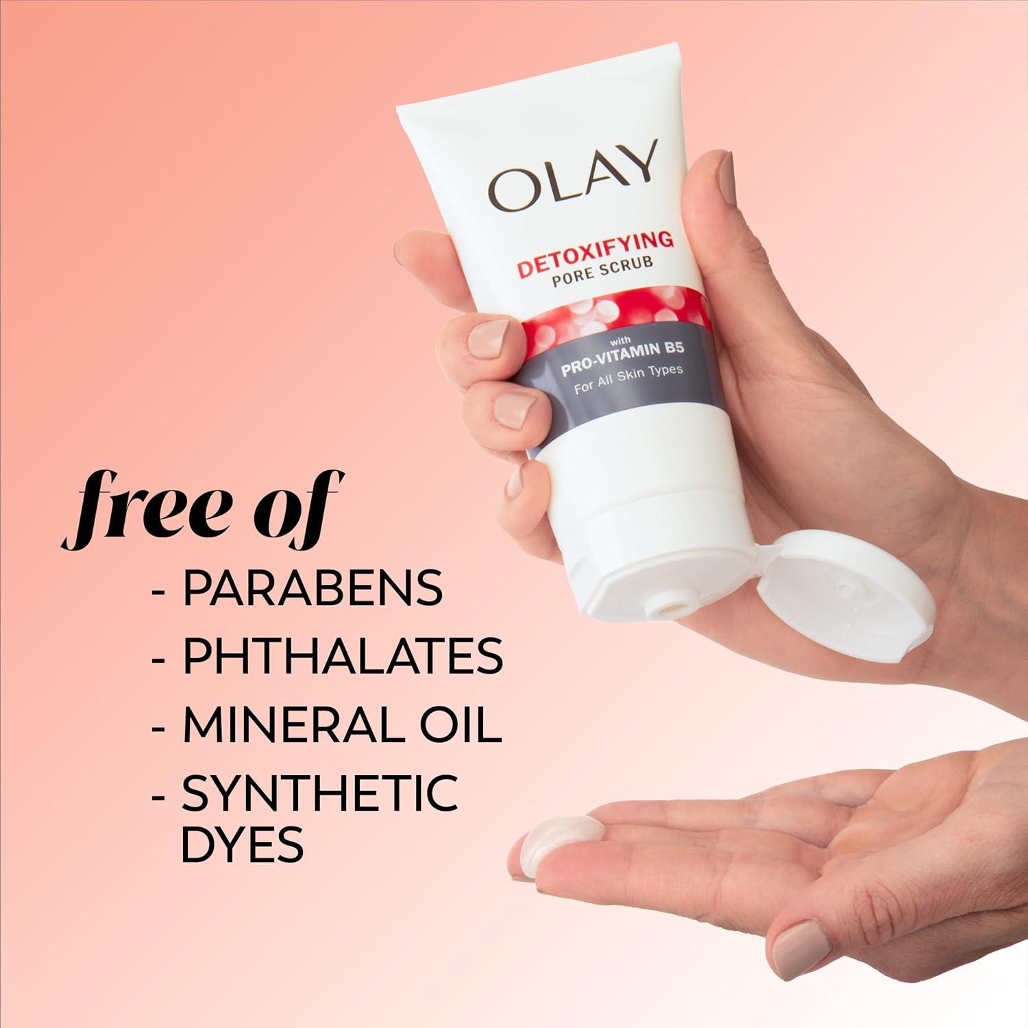 imageFacial Cleanser by Olay Regenerist Detoxifying Pore Scrub amp Exfoliator 5 Oz Pack of 3Scented