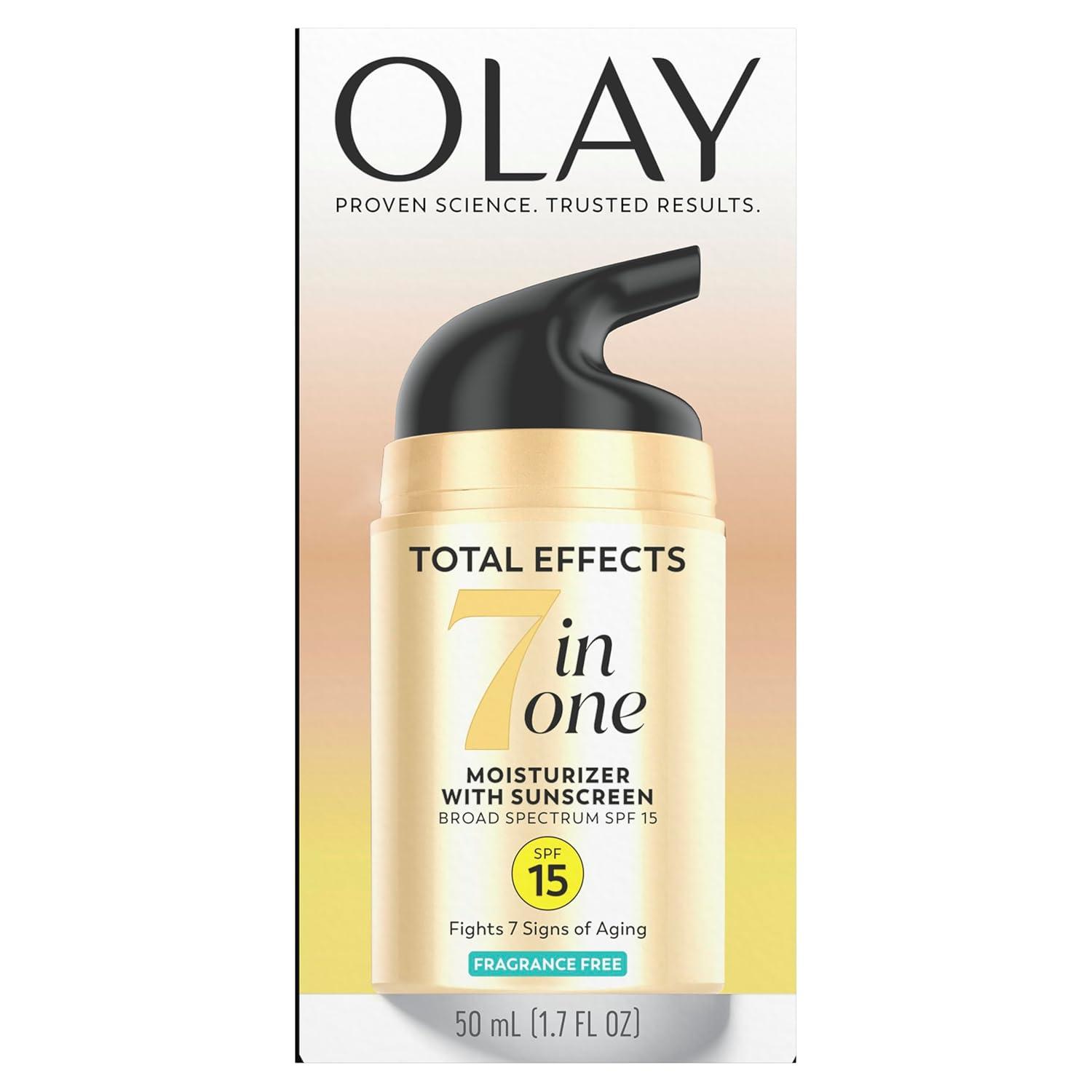 imageOLAY Total Effects 7in1 AntiAging Face Moisturizer with SPF 15 FragranceFree 17 oz17 Fl Oz Pack of 1