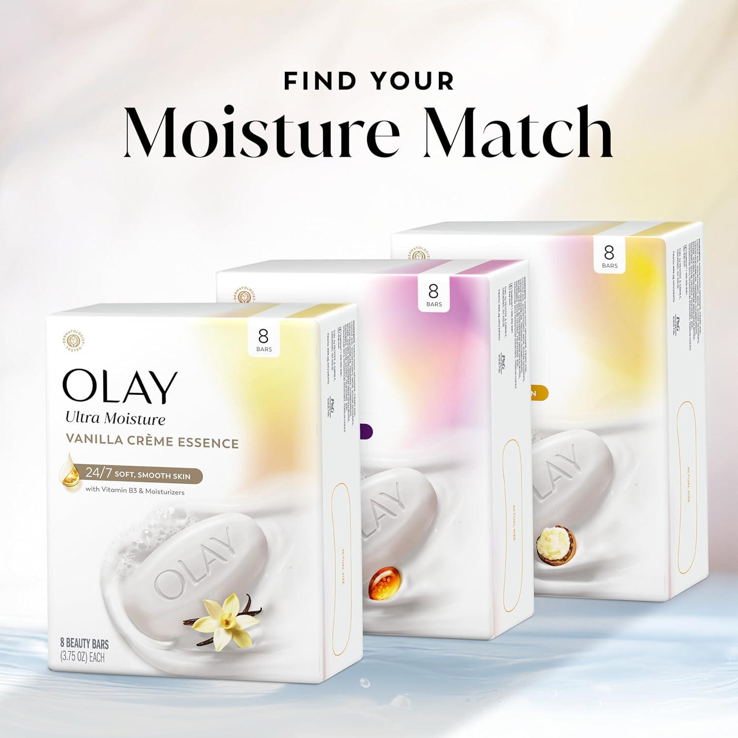 imageOlay Beauty Bar Fresh Radiance Nourishing amp Refreshing Formula Pampering for Smooth amp Gentle Skin Vitamin B3 Complex Essence of Rose Water Scent 317 oz Pack of 6Vanilla Crme