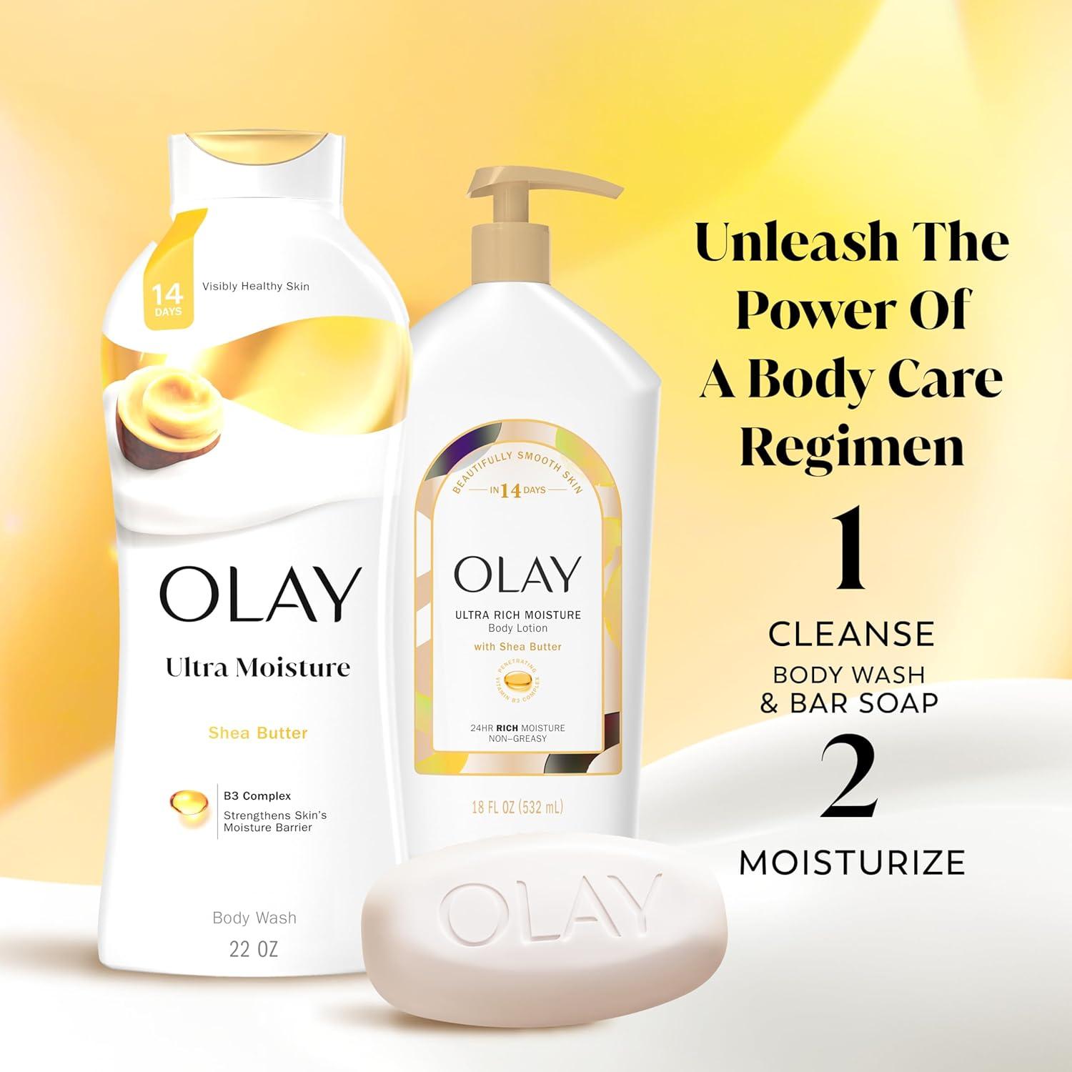 imageOlay Beauty Bar Ultra Moisture10x More Moisturizers Nourishing Conditioners Smooth amp Gentle on Skin Vitamin B3 Complex For All Skin Types Shea Butter Scent 317 oz Pack of 12317 Ounce Pack of 12