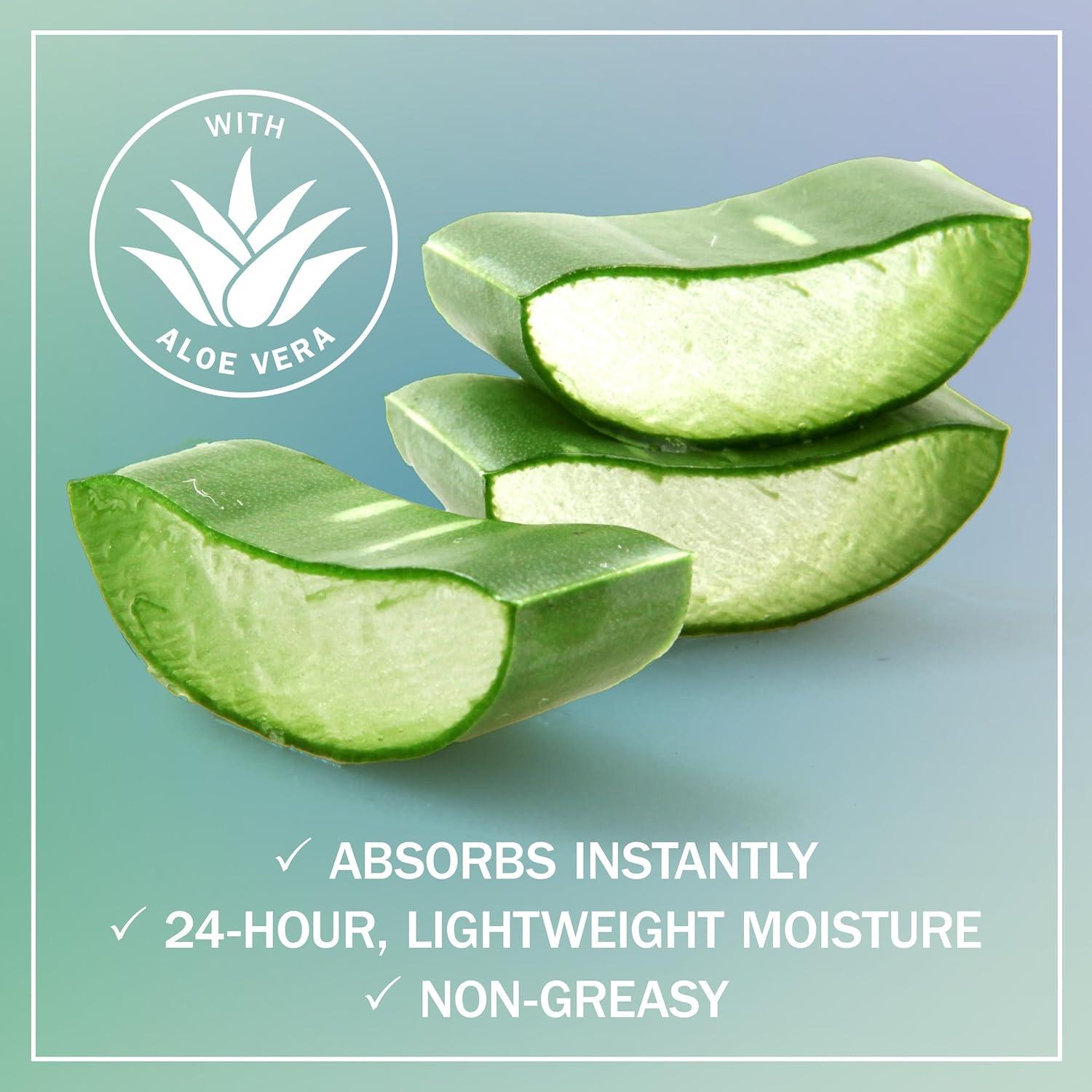 imageOlay Body Lotion for Women Day amp Night Restoring 24hr Moisturizing amp Deep Hydration Absorbs Instantly Penetrating Vitamin B3 Complex For All Skin Types Fragrance Free 18 fl ozAloe Vera