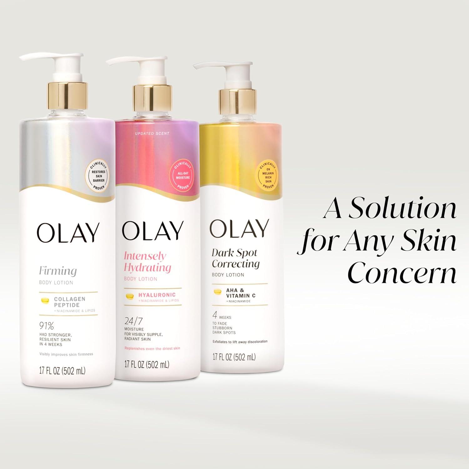 imageOlay Body Lotion for Women Smoothing with Retinol Serum Visibly Smoother Skin 24hr Moisture amp Hydration Fast Absorbing Formula Vitamin B3 Complex For All Skin Types 17 fl ozCollagen