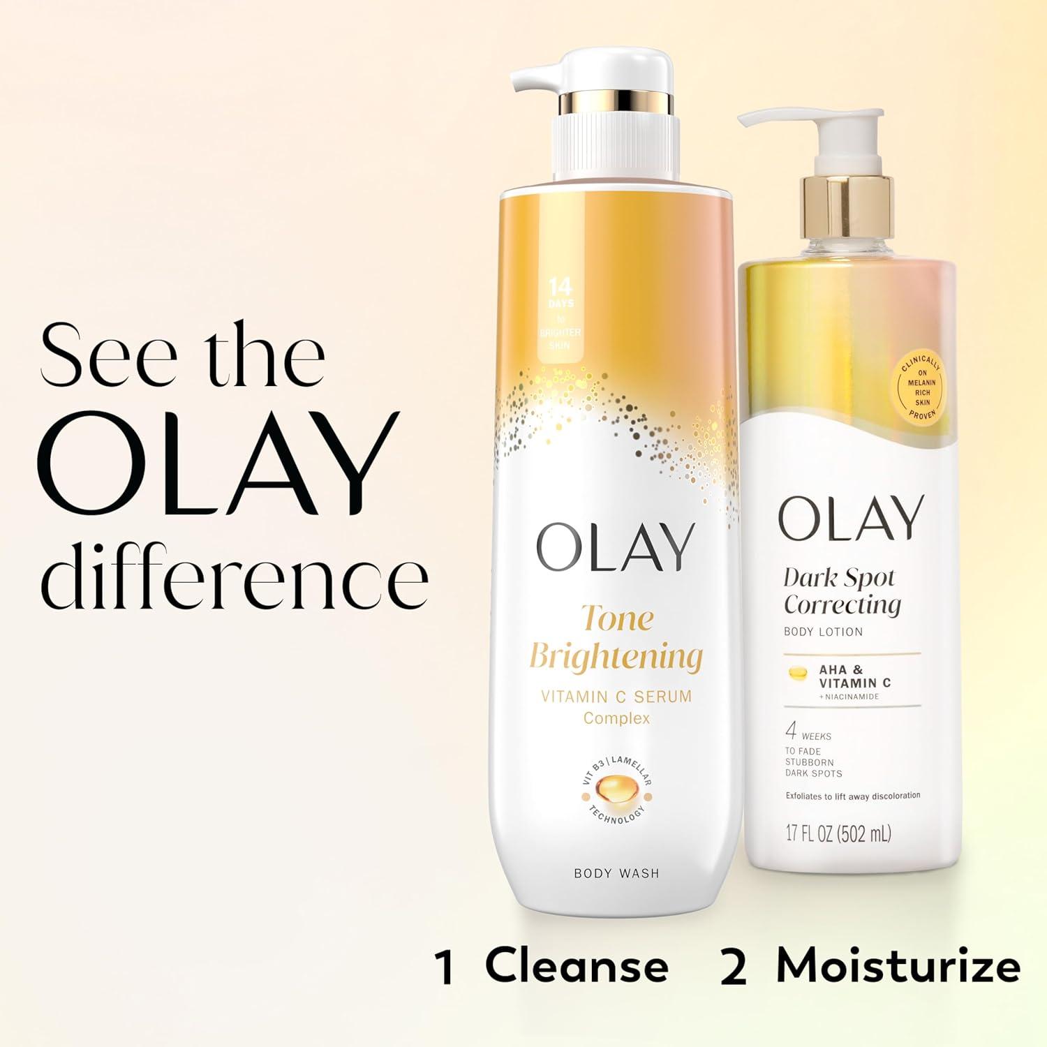 imageOlay Body Lotion for Women Smoothing with Retinol Serum Visibly Smoother Skin 24hr Moisture amp Hydration Fast Absorbing Formula Vitamin B3 Complex For All Skin Types 17 fl ozAHA