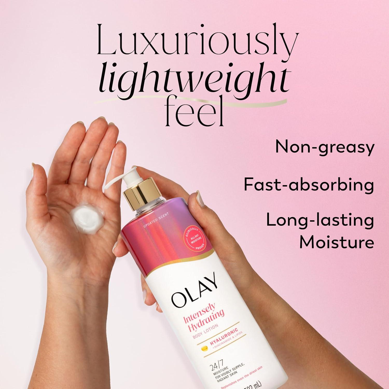 imageOlay Body Lotion for Women Smoothing with Retinol Serum Visibly Smoother Skin 24hr Moisture amp Hydration Fast Absorbing Formula Vitamin B3 Complex For All Skin Types 17 fl ozHyaluronic Acid