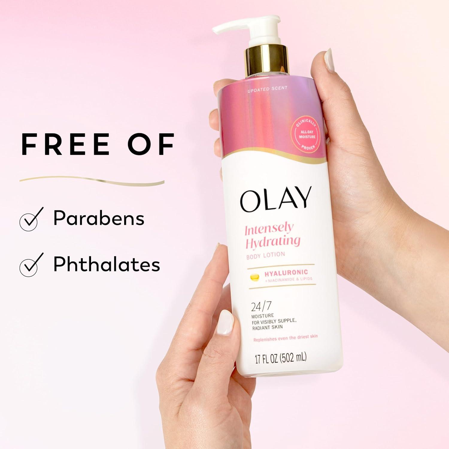 imageOlay Body Lotion for Women Smoothing with Retinol Serum Visibly Smoother Skin 24hr Moisture amp Hydration Fast Absorbing Formula Vitamin B3 Complex For All Skin Types 17 fl ozHyaluronic Acid