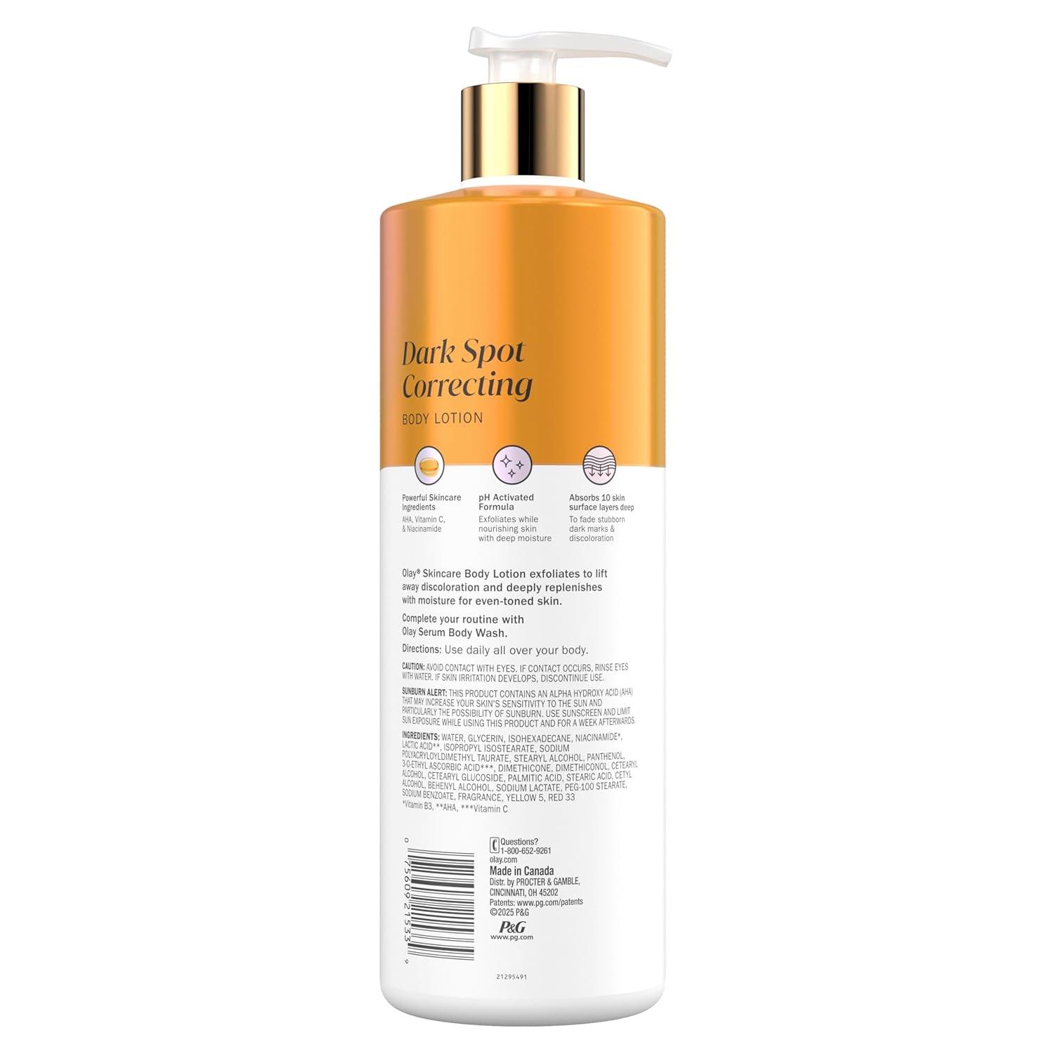 imageOlay Body Lotion for Women Smoothing with Retinol Serum Visibly Smoother Skin 24hr Moisture amp Hydration Fast Absorbing Formula Vitamin B3 Complex For All Skin Types 17 fl ozAHA