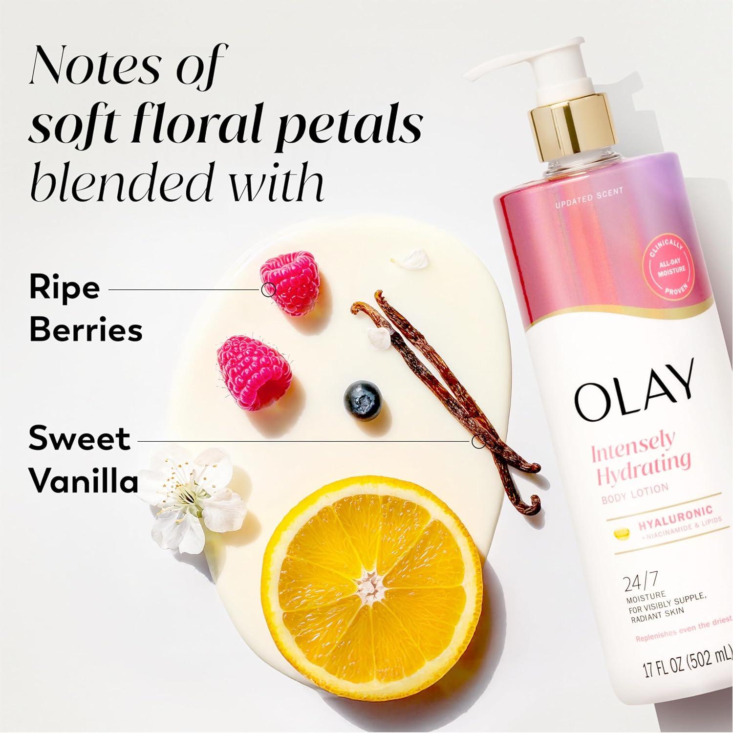 imageOlay Body Lotion for Women Smoothing with Retinol Serum Visibly Smoother Skin 24hr Moisture amp Hydration Fast Absorbing Formula Vitamin B3 Complex For All Skin Types 17 fl ozHyaluronic Acid