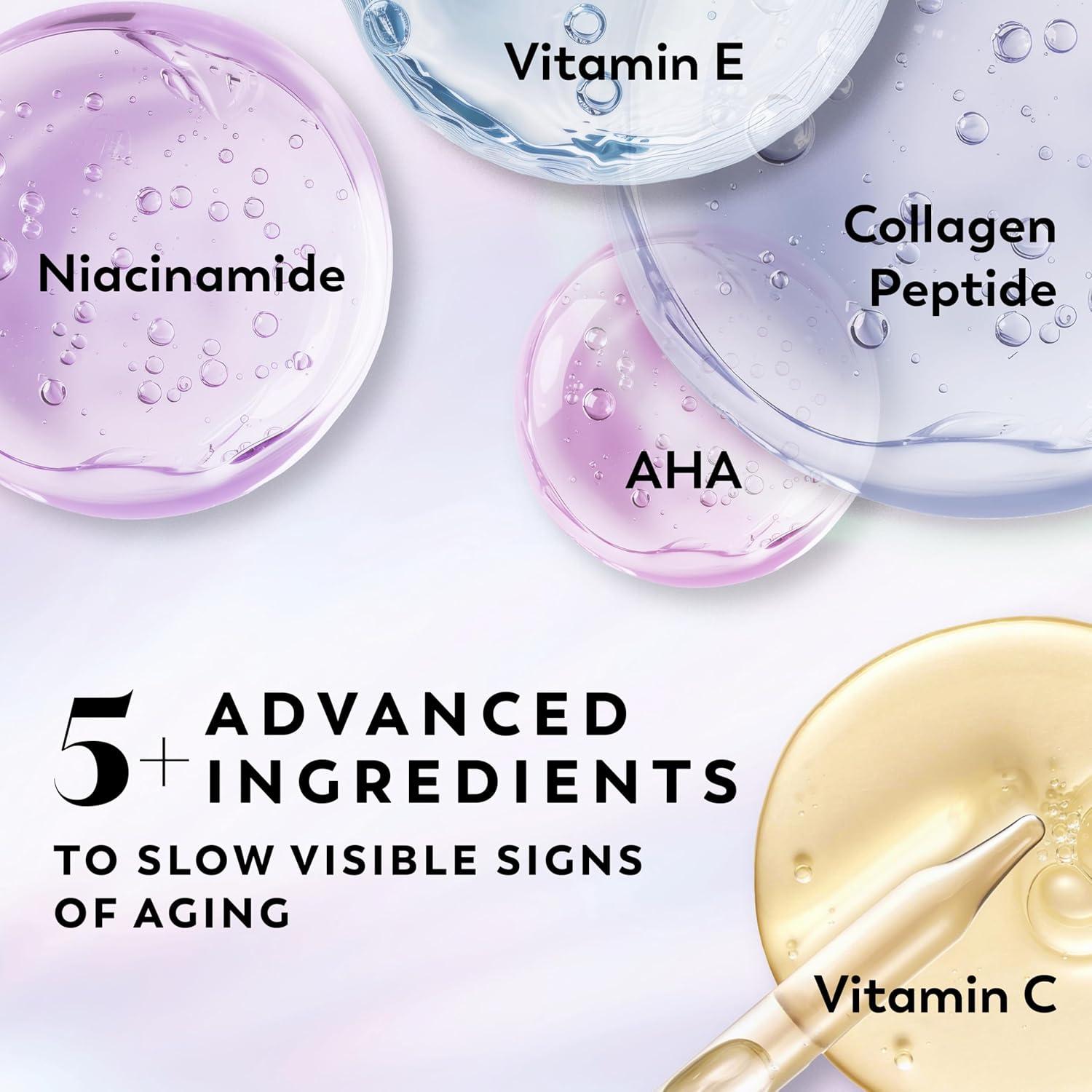 imageOlay Body Lotion for Women Smoothing with Retinol Serum Visibly Smoother Skin 24hr Moisture amp Hydration Fast Absorbing Formula Vitamin B3 Complex For All Skin Types 17 fl ozSweet Vanilla Soft Wood