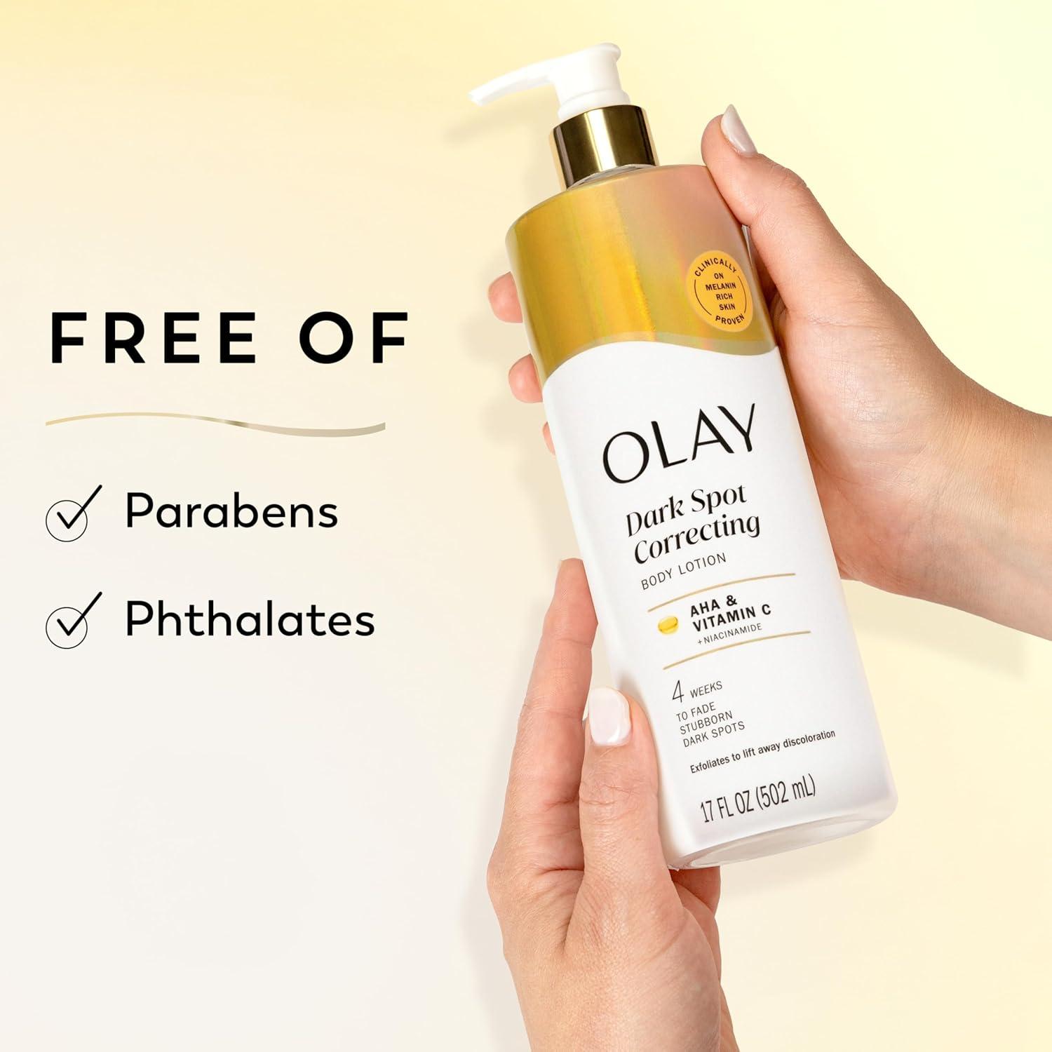 imageOlay Body Lotion for Women Smoothing with Retinol Serum Visibly Smoother Skin 24hr Moisture amp Hydration Fast Absorbing Formula Vitamin B3 Complex For All Skin Types 17 fl ozAHA
