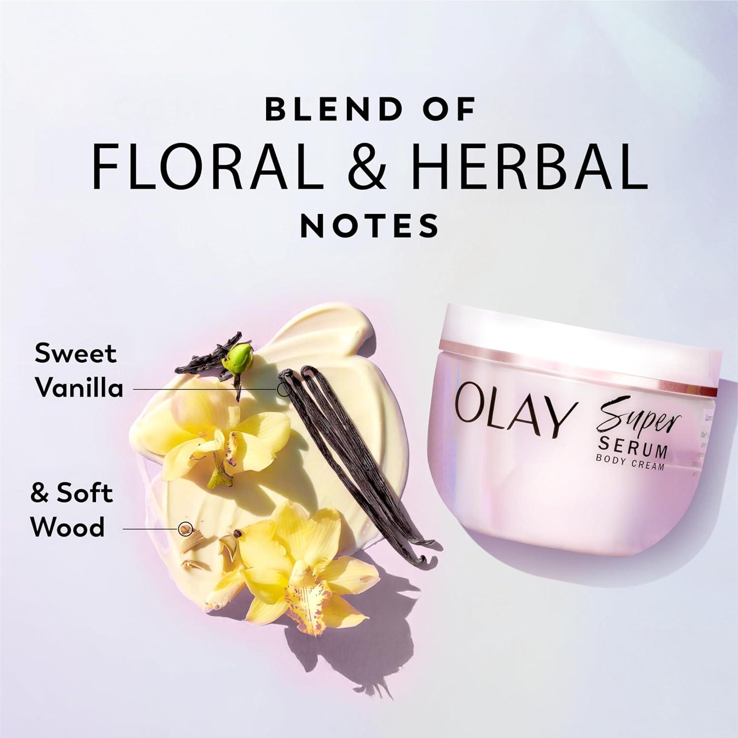 imageOlay Body Lotion for Women Smoothing with Retinol Serum Visibly Smoother Skin 24hr Moisture amp Hydration Fast Absorbing Formula Vitamin B3 Complex For All Skin Types 17 fl ozSweet Vanilla Soft Wood