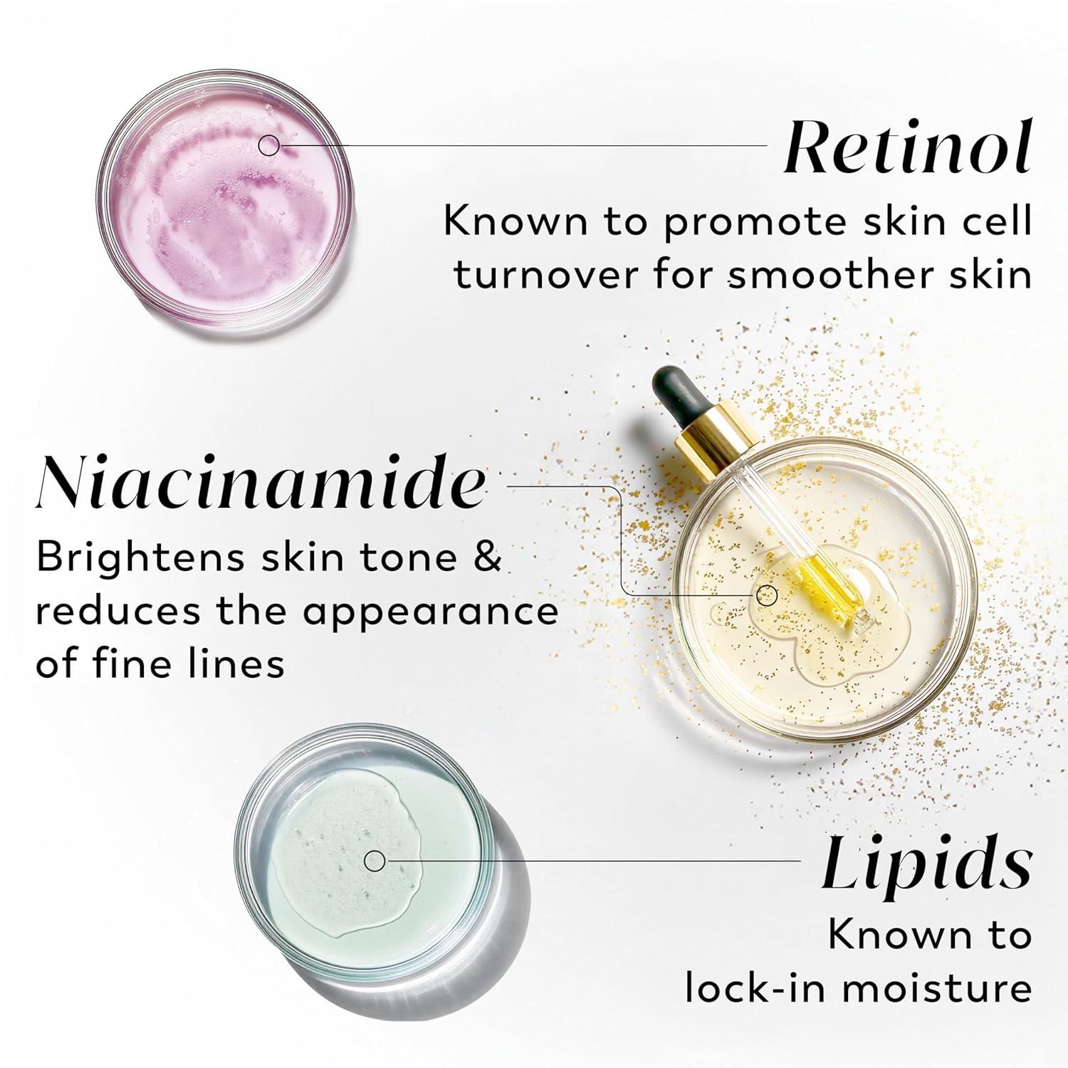 imageOlay Body Lotion for Women Smoothing with Retinol Serum Visibly Smoother Skin 24hr Moisture amp Hydration Fast Absorbing Formula Vitamin B3 Complex For All Skin Types 17 fl ozRetinol