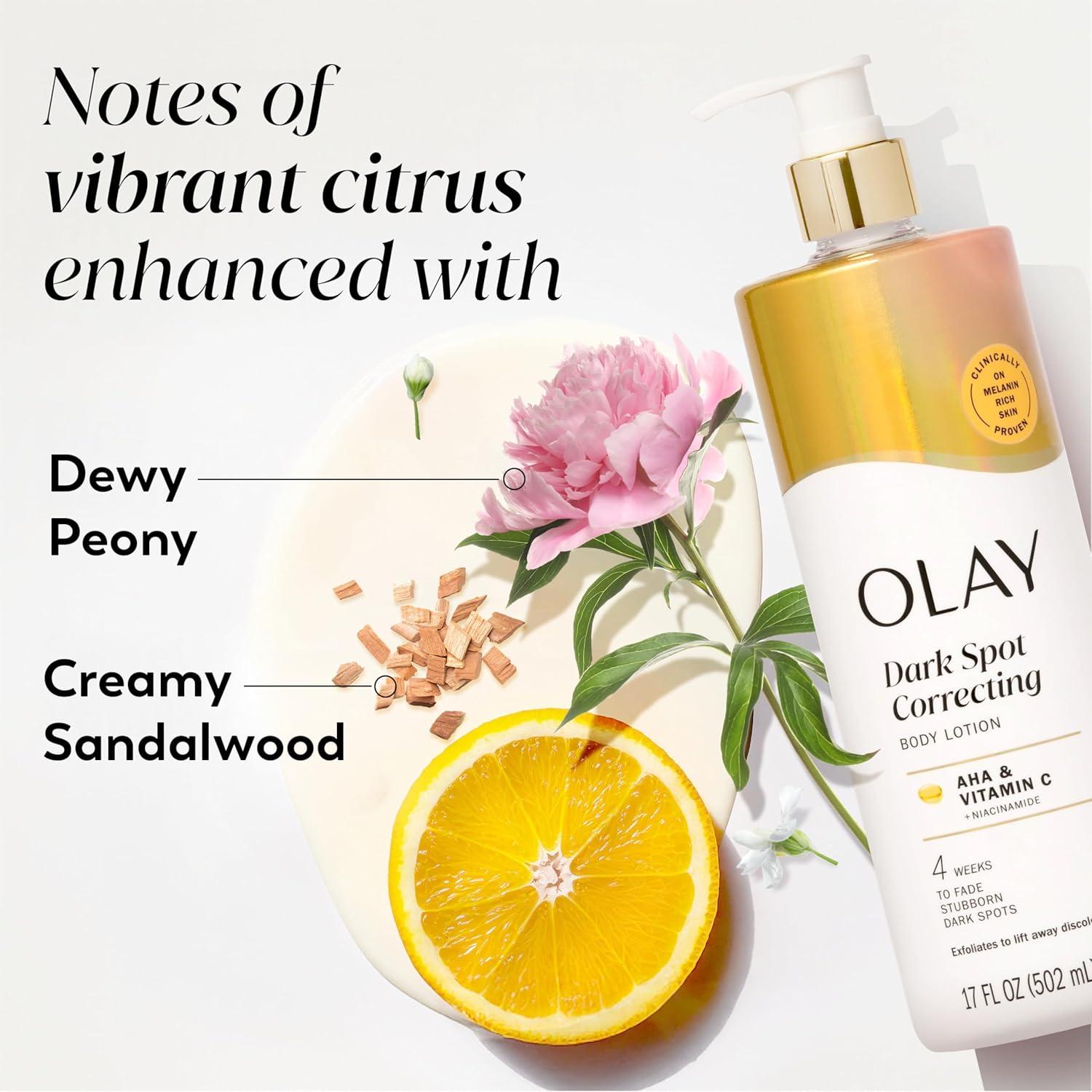 imageOlay Body Lotion for Women Smoothing with Retinol Serum Visibly Smoother Skin 24hr Moisture amp Hydration Fast Absorbing Formula Vitamin B3 Complex For All Skin Types 17 fl ozAHA