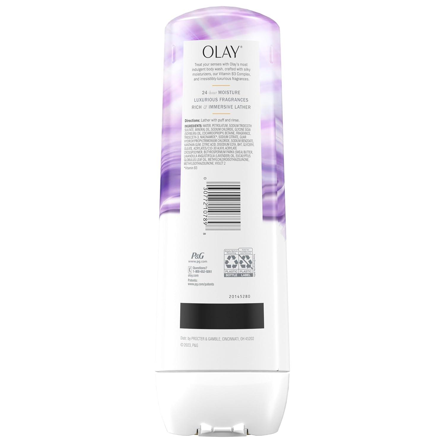 imageOlay Body Wash for Women Indulgent Moisture 24hr Moisturizing amp Nourishing Formula Infused with Vitamin B3 Complex Luxurious Fragrances Elderberry amp Almond Cream Scent 20 fl ozElderberry Almond Cream
