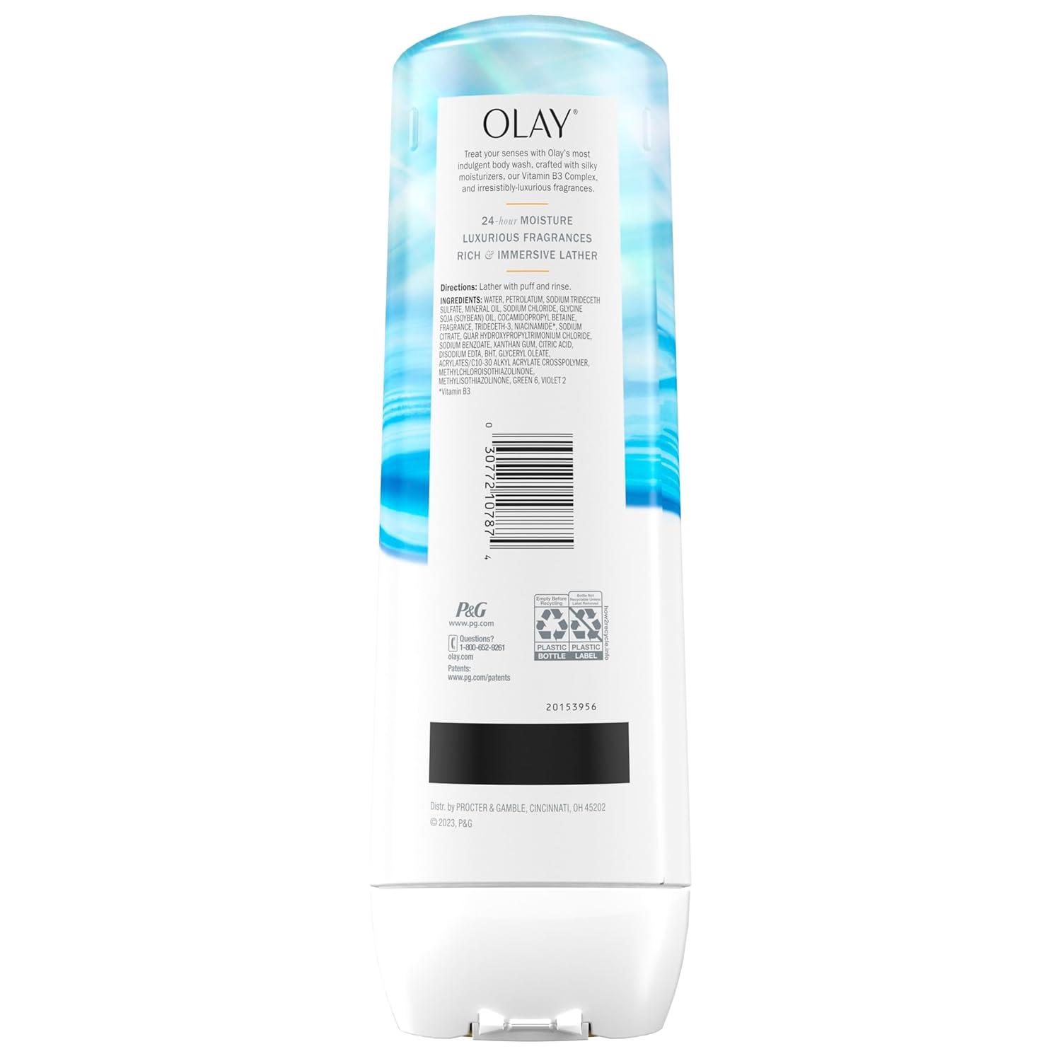 imageOlay Body Wash for Women Indulgent Moisture 24hr Moisturizing amp Nourishing Formula Infused with Vitamin B3 Complex Luxurious Fragrances Elderberry amp Almond Cream Scent 20 fl ozMoonflower Neroli Oil