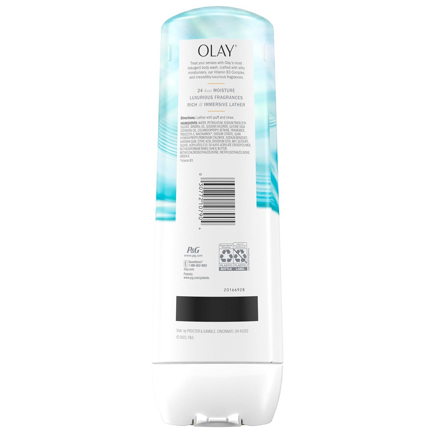 imageOlay Body Wash for Women Indulgent Moisture 24hr Moisturizing amp Nourishing Formula Infused with Vitamin B3 Complex Luxurious Fragrances Elderberry amp Almond Cream Scent 20 fl ozGuava Coconut