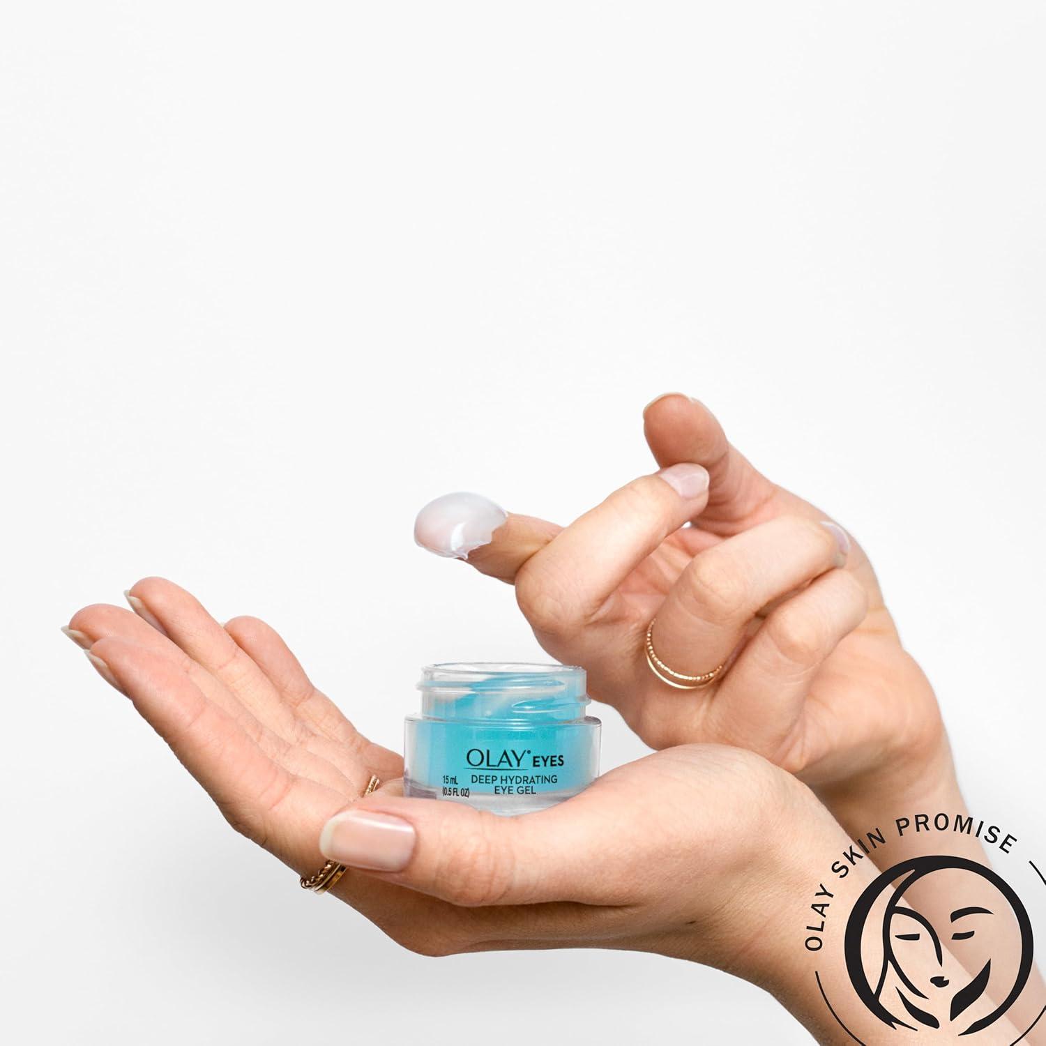 imageOlay Deep Hydrating Eye Gel with Hyaluronic Acid for Tired Eyes Hydrating Gel Cucumber 05 Fl Oz05 Fl Oz Pack of 1
