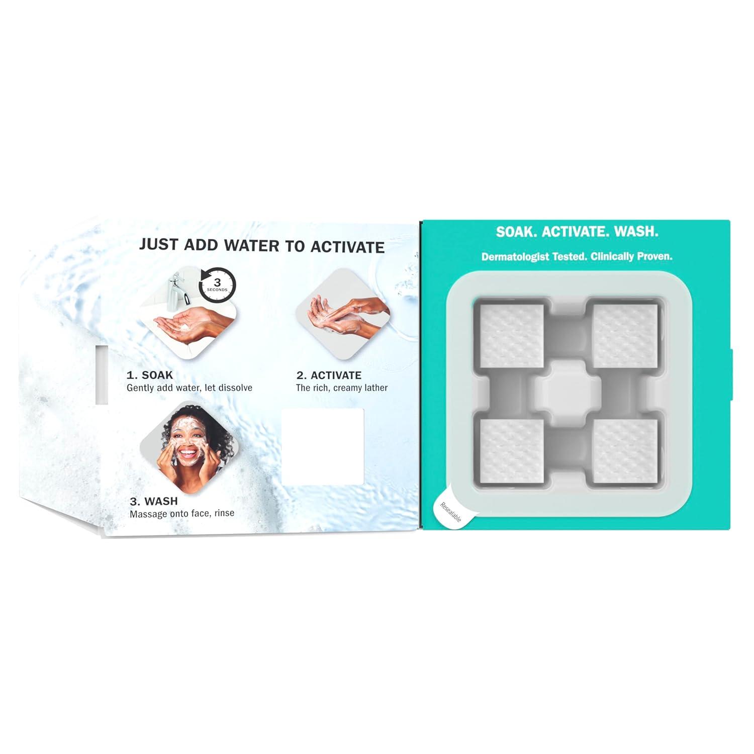 imageOlay Face Wash Vitamin C Cleansing Melts Daily Use Gentle Cleanser For All Skin Types Travel Size Soft Citrus Scent WaterActivated to Clean Tone and Refresh 64ct 2 Pack x 32ctUnscented