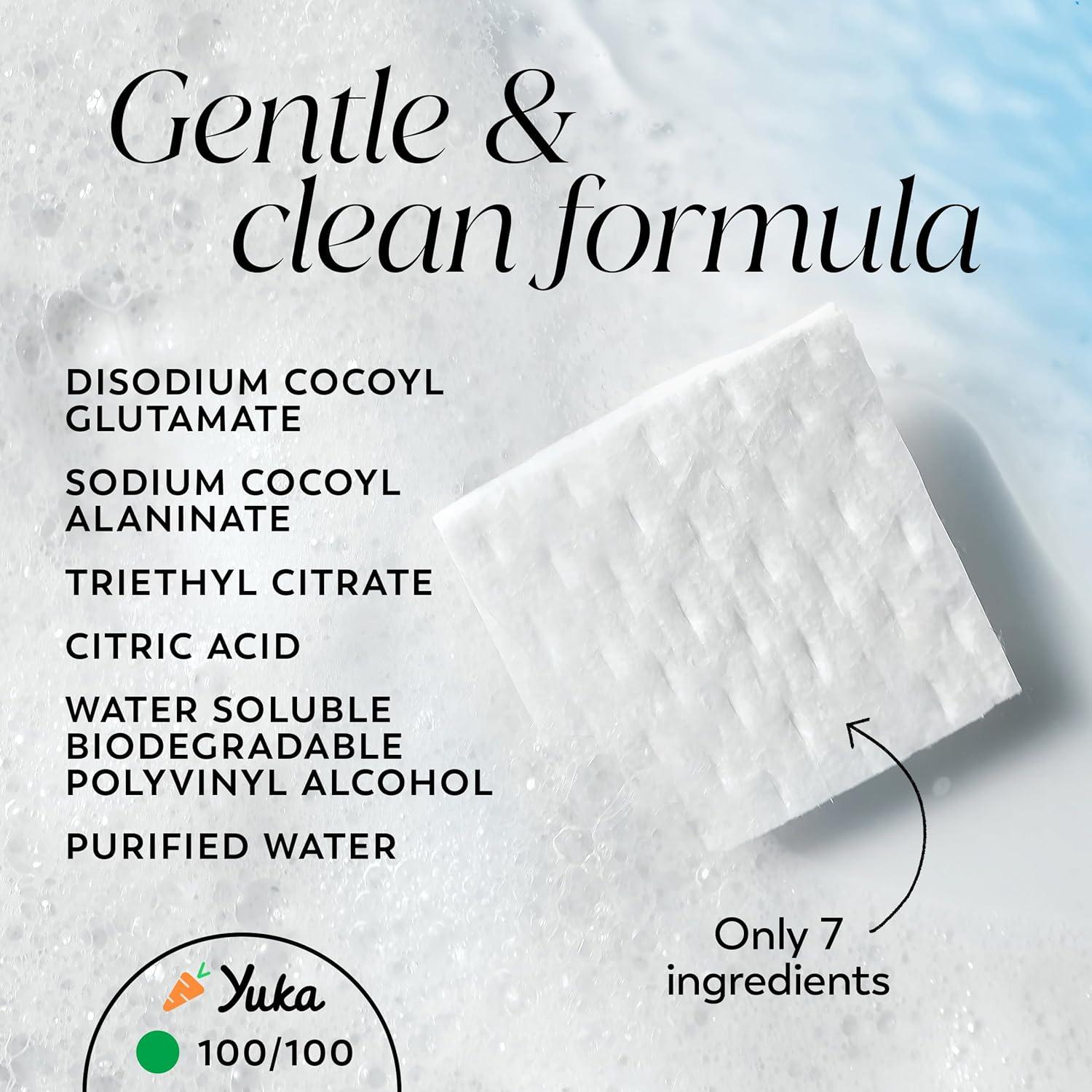 imageOlay Face Wash Vitamin C Cleansing Melts Daily Use Gentle Cleanser For All Skin Types Travel Size Soft Citrus Scent WaterActivated to Clean Tone and Refresh 64ct 2 Pack x 32ctUnscented