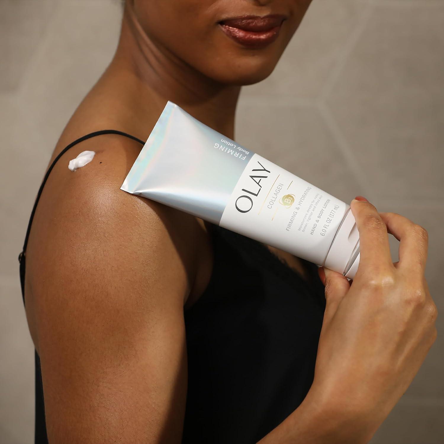 imageOlay Firming amp Hydrating Hand and Body Lotion with Collagen 6 fl oz Tube Pack of 36 Fl Oz Pack of 3
