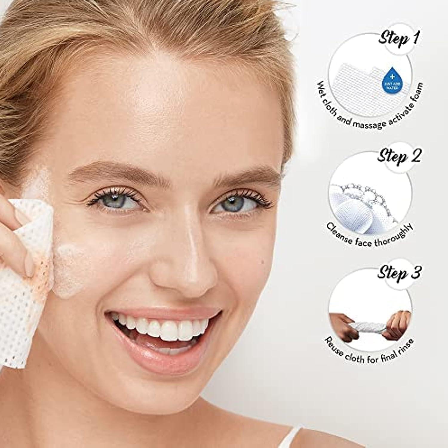 imageOlay Makeup Remover Wipes Daily Facials Hydrating Face Cleanser for Normal to Dry Skin Alcohol amp Fragrance Free Soft Face Wash Towels Travel Essentials for Women Convenient Dry Cloths 66 ctWhite