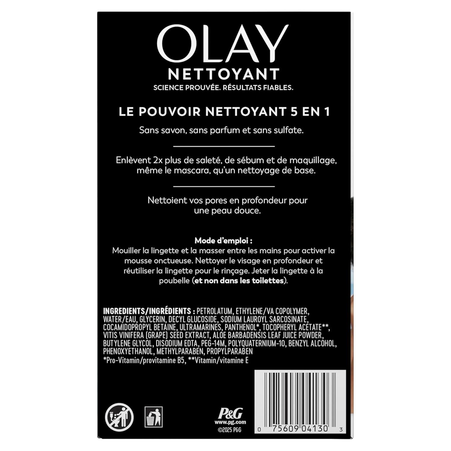 imageOlay Makeup Remover Wipes Daily Facials Hydrating Face Cleanser for Normal to Dry Skin Alcohol amp Fragrance Free Soft Face Wash Towels Travel Essentials for Women Convenient Dry Cloths 66 ctPurifying Clean