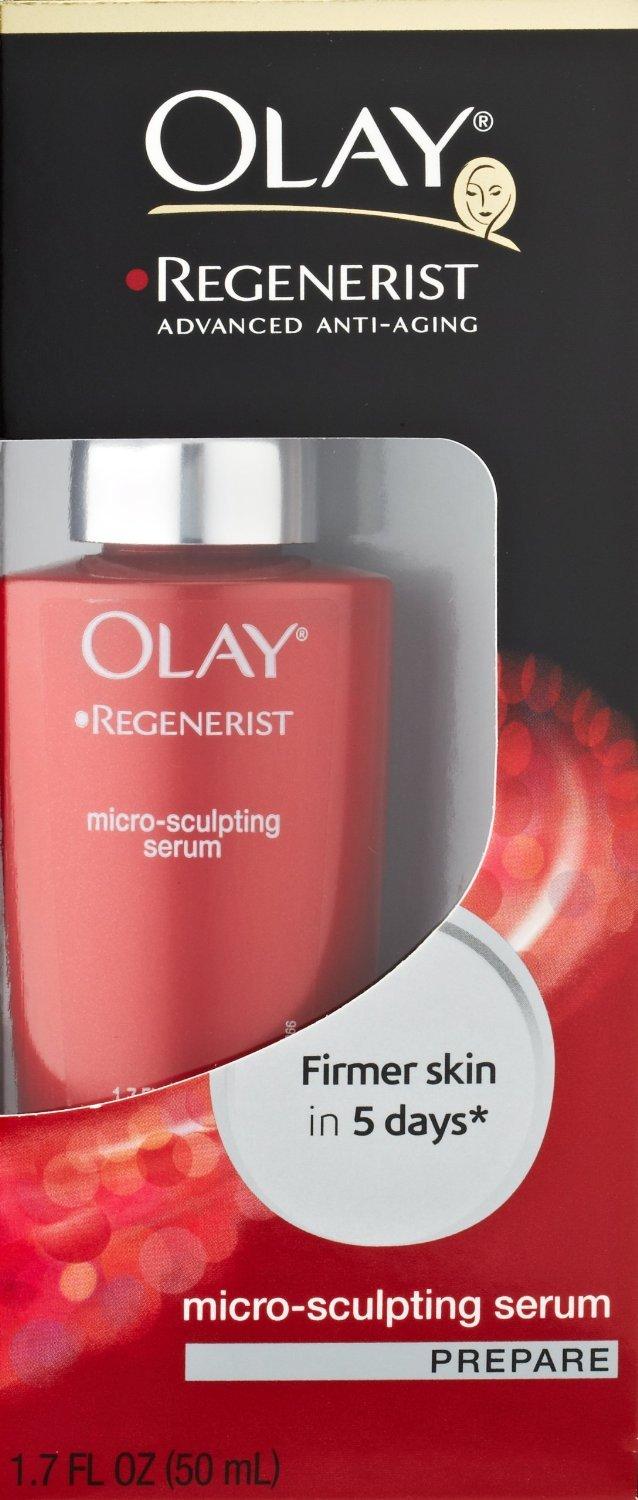 imageOlay Regenerist MicroSculpting Serum Face Serum for Women FragranceFree AntiAging AntiWrinkle Firming Skin Care Triple Collagen Cream Peptide Niacinamide 17 Oz17 Fl Oz Pack of 12