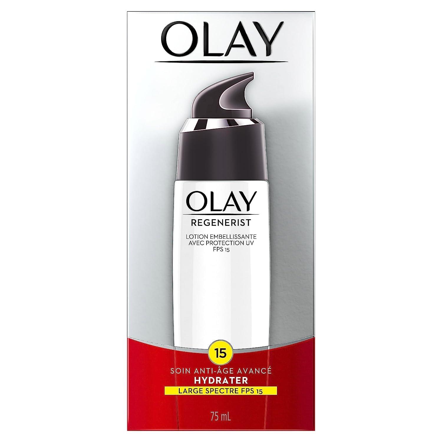 imageOlay Regenerist Regenerating Face Lotion with Sunscreen SPF 15 Broad Spectrum No Scent 25 fl oz25 Fl Oz Pack of 1