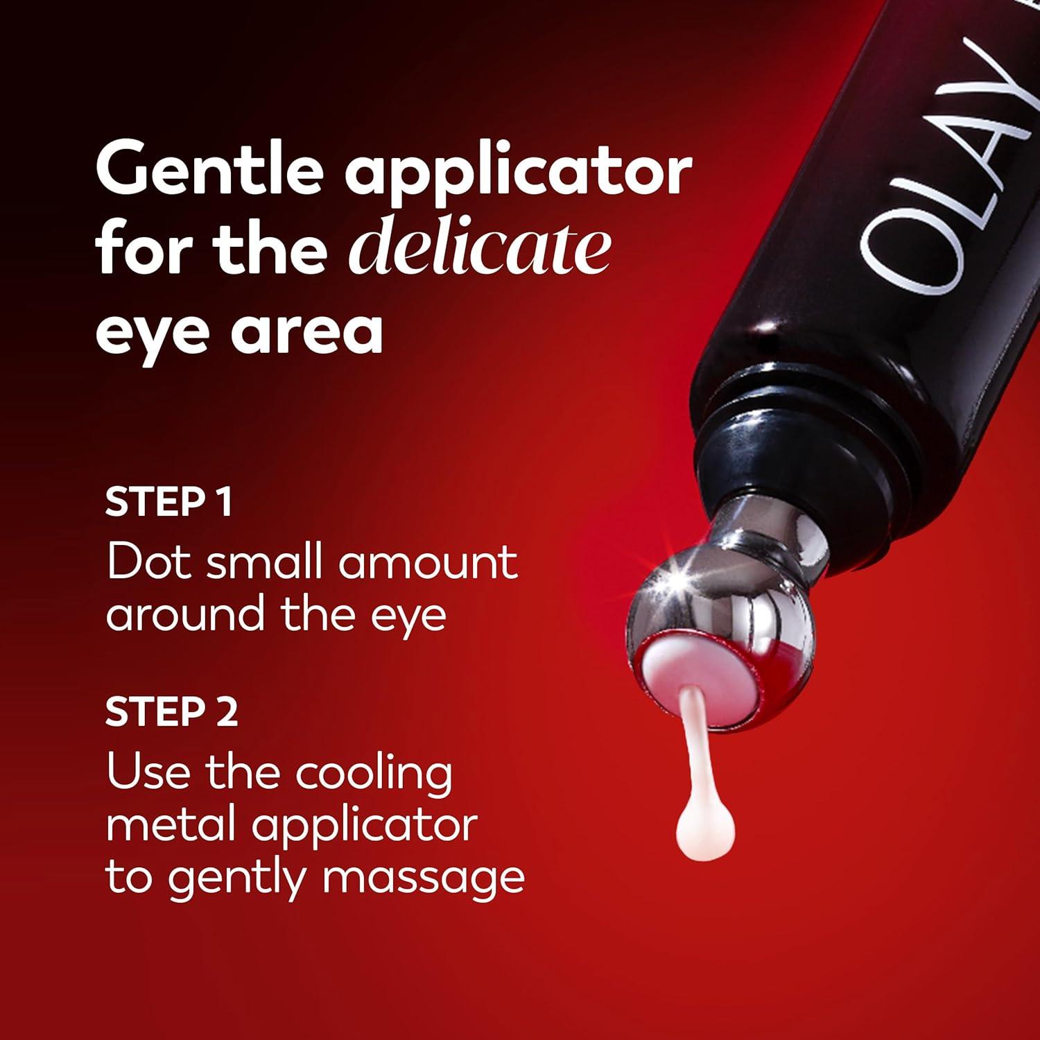 imageOlay Regenerist Under Eye Cream Roller Eye Wrinkle Cream Crows Feet amp Bags Treatment AntiWrinkle AntiAging Serum FragranceFree HexaRepair Peptide amp Bakuchiol 07ozEye Wrinkle Treatment
