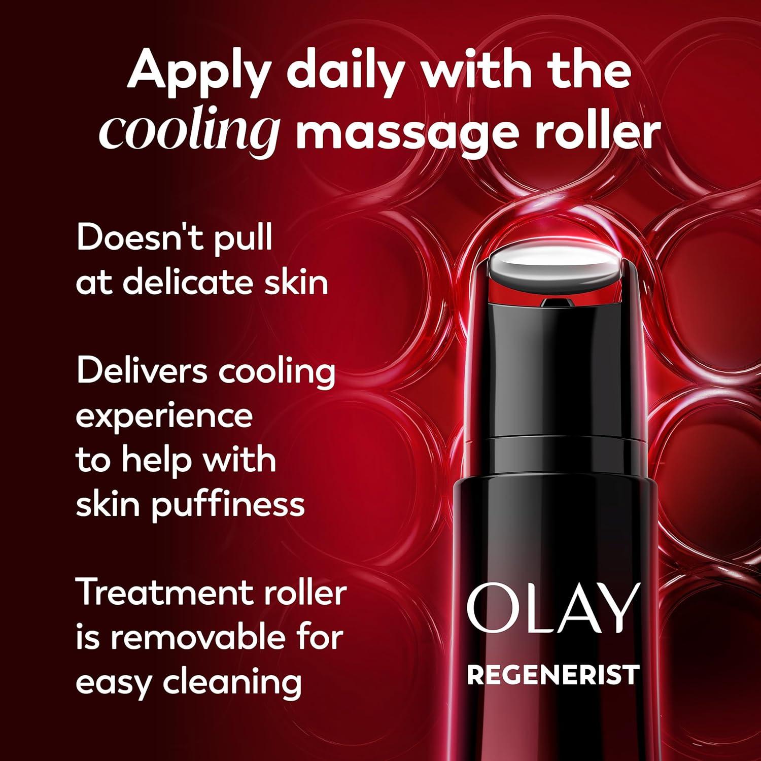 imageOlay Regenerist Under Eye Cream Roller Eye Wrinkle Cream Crows Feet amp Bags Treatment AntiWrinkle AntiAging Serum FragranceFree HexaRepair Peptide amp Bakuchiol 07ozFace Lifting Treatment