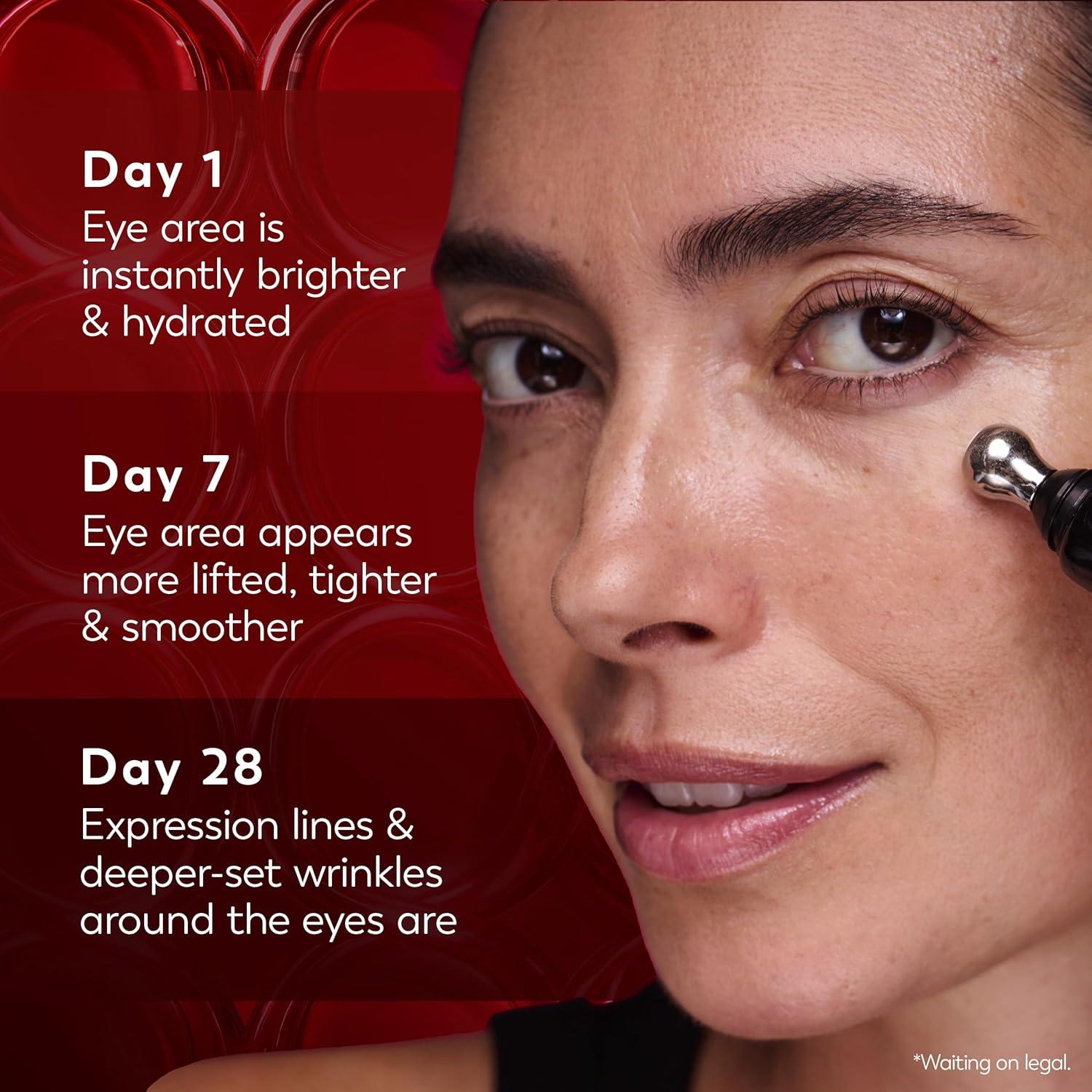 imageOlay Regenerist Under Eye Cream Roller Eye Wrinkle Cream Crows Feet amp Bags Treatment AntiWrinkle AntiAging Serum FragranceFree HexaRepair Peptide amp Bakuchiol 07ozEye Wrinkle Treatment