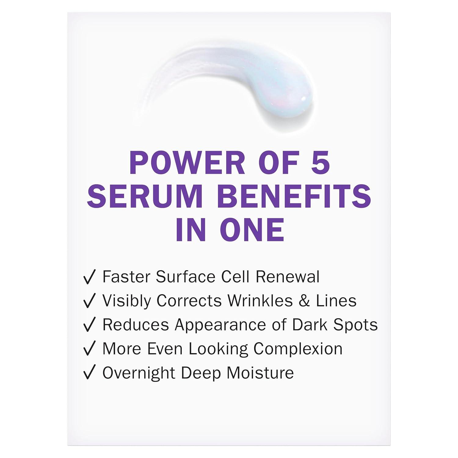 imageOlay Super Serum Night Repair FragranceFree Trial Size Niacinamide Peptide Salicylic amp Lactic Acid Glycerin 5in1 Skin Care Benefits Hydrating Reduces Dark Spots AntiAging 04 Oz