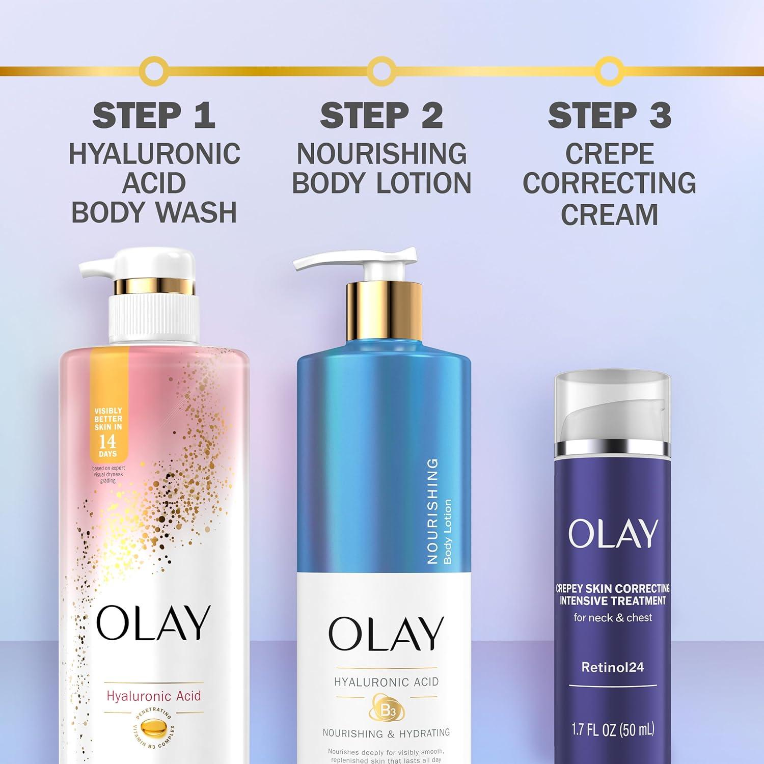 imageOlay Treatment Cream Intensive Crepey Skin Correcting for Neck amp Chest with Retinol24 Vitamin B3 Complex Deeply Hydrates Renews amp Smoothes Skin 17 fl oz17 Fl Oz Pack of 2