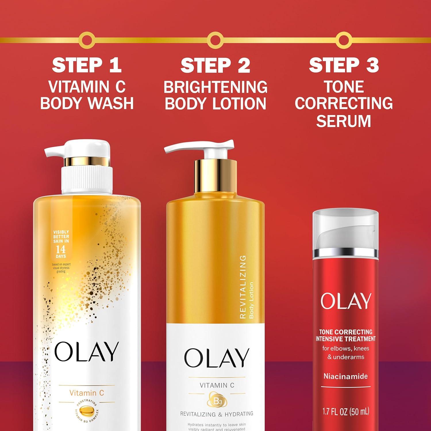 imageOlay Treatment Cream Intensive Tone Correcting for Elbows Knees amp Underarms with Niacinamide Vitamin B3 Complex Deeply Hydrates Evened Skin Tone 17 fl oz