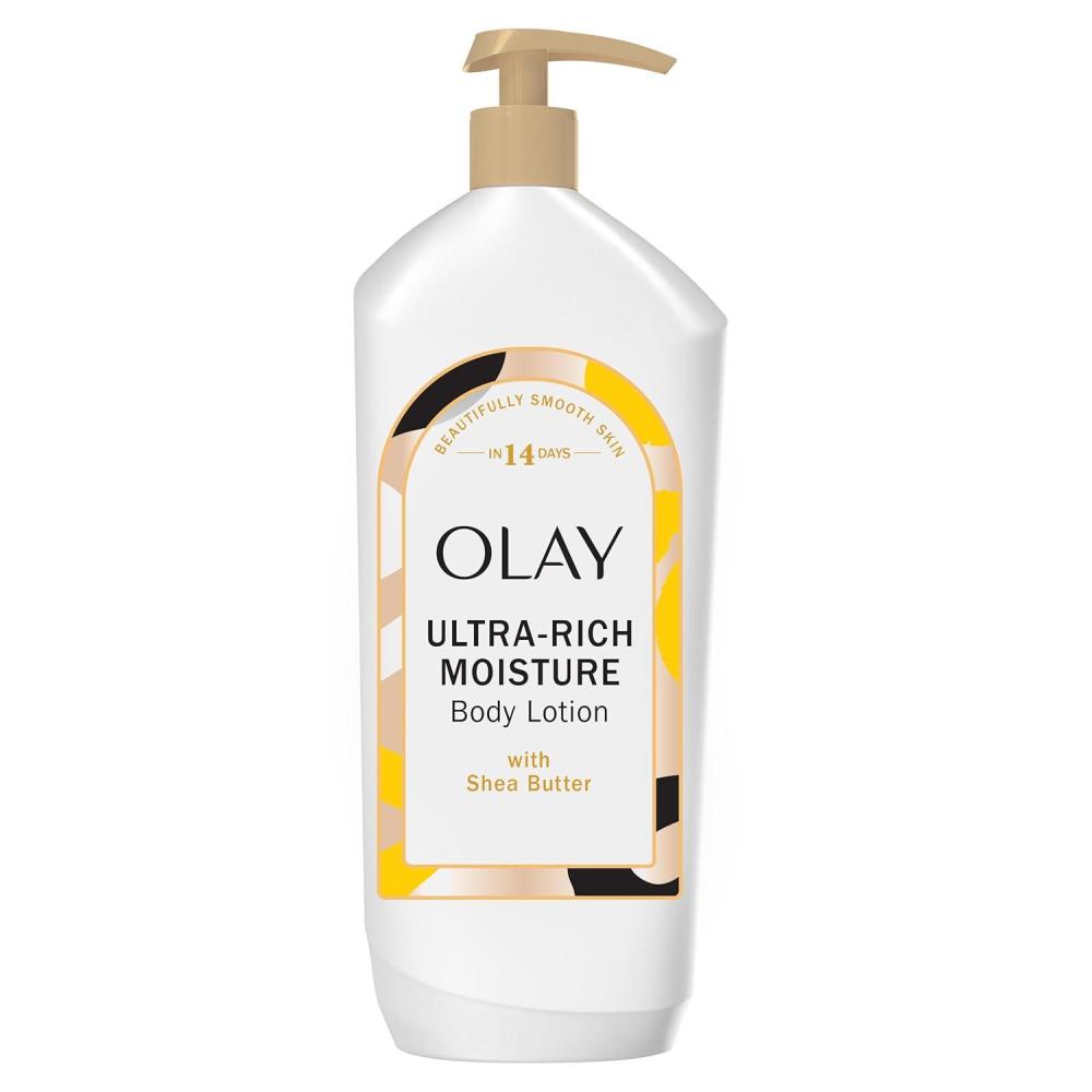 imageOlay Body Lotion for Women Day amp Night Restoring 24hr Moisturizing amp Deep Hydration Absorbs Instantly Penetrating Vitamin B3 Complex For All Skin Types Fragrance Free 18 fl ozShea Butter
